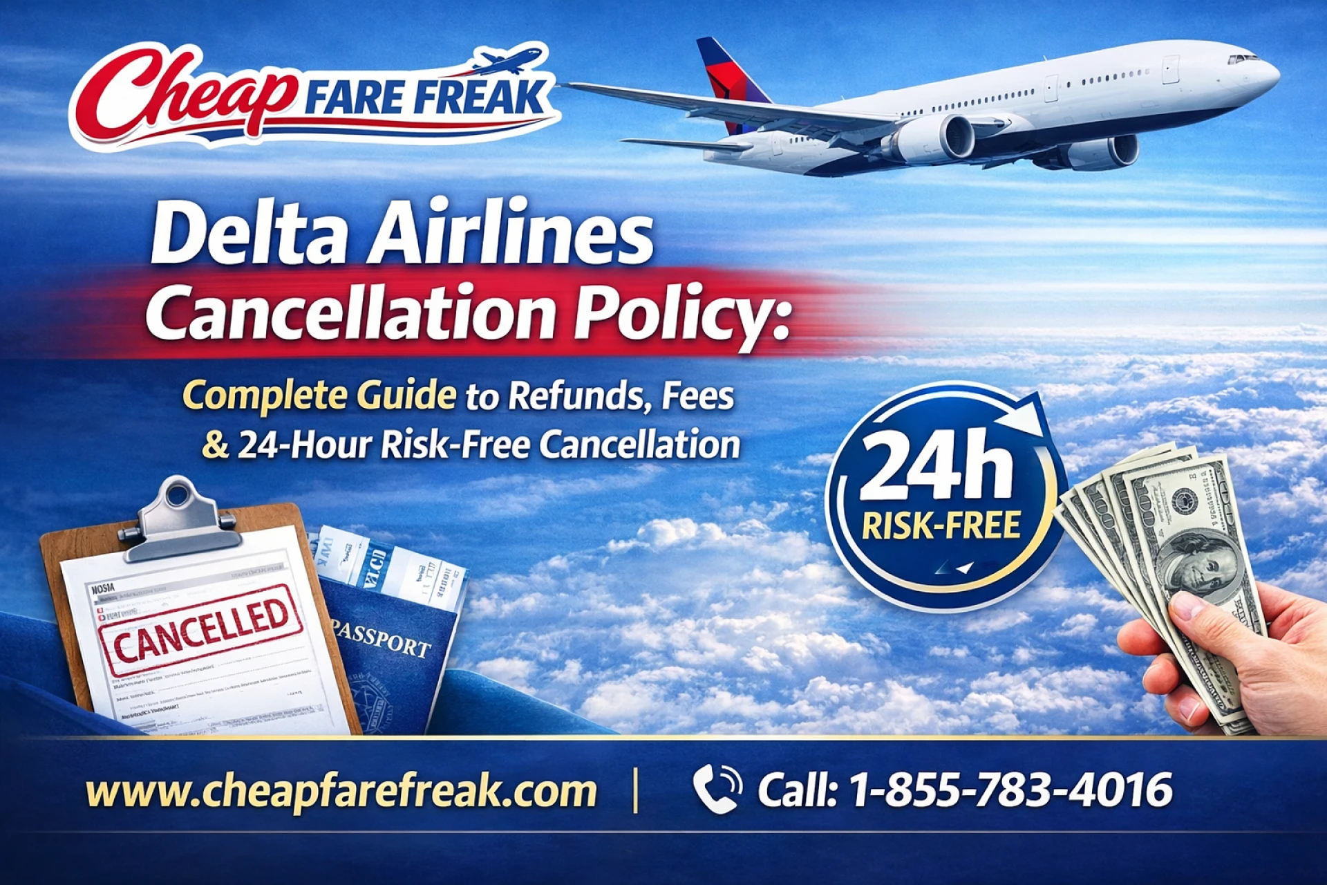 Delta Airlines Cancellation Policy: Complete Guide to Refunds, Fees & 24-Hour Risk-Free Cancellation