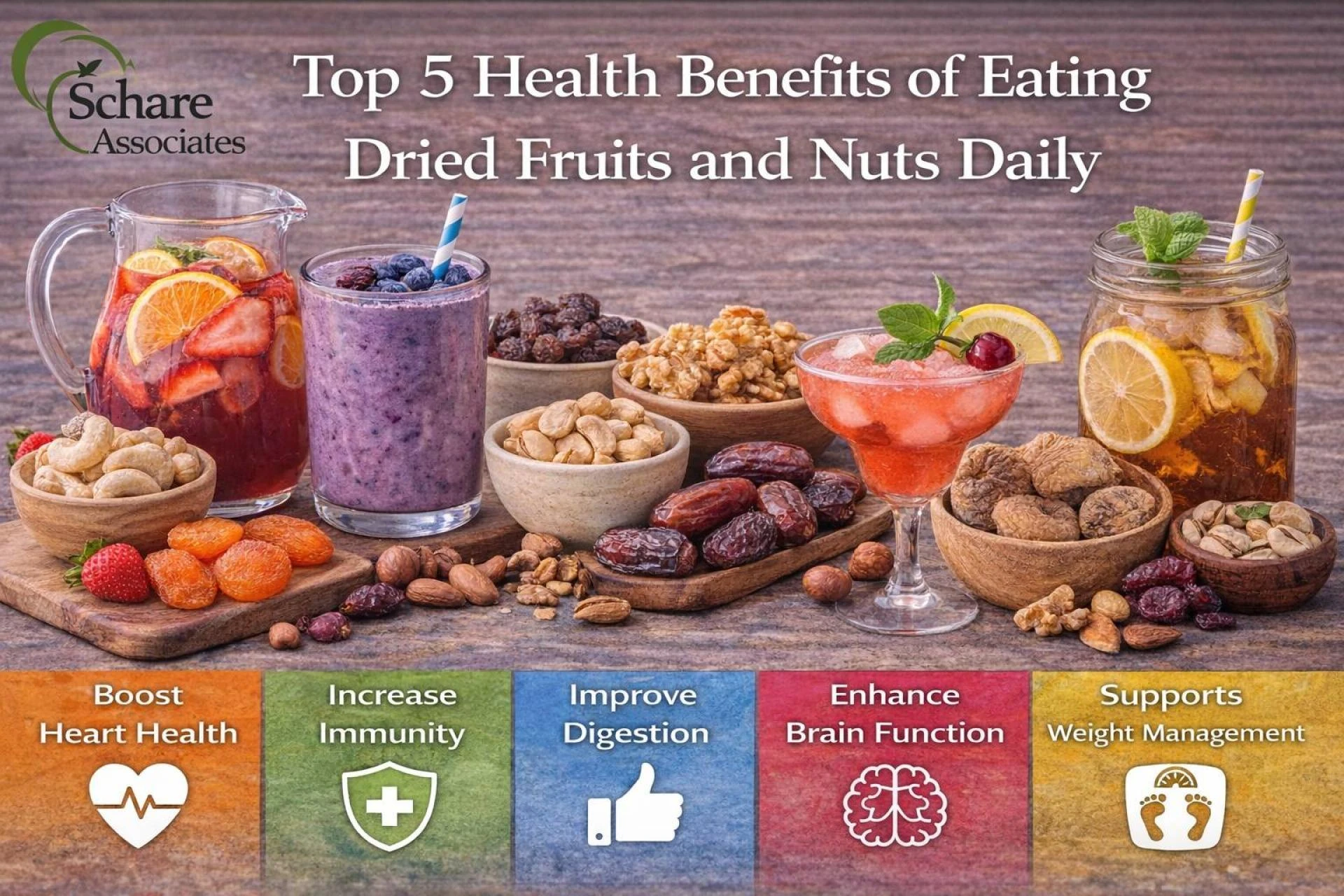 Top 5 Health Benefits of Eating Dried Fruits and Nuts Daily