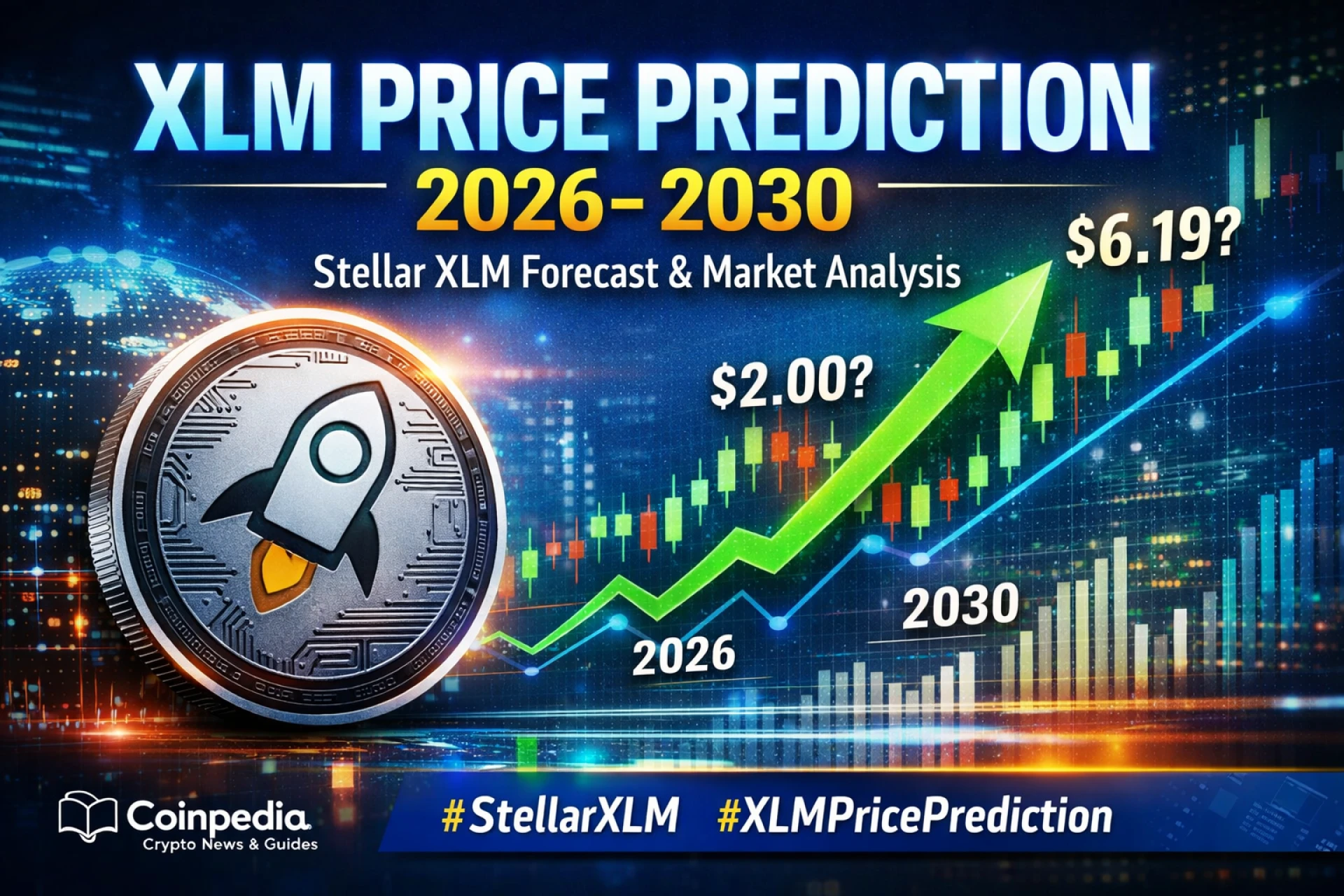 XLM Price Prediction 2026–2030 | Stellar XLM Price Prediction & Long-Term Outlook – Coinpedia