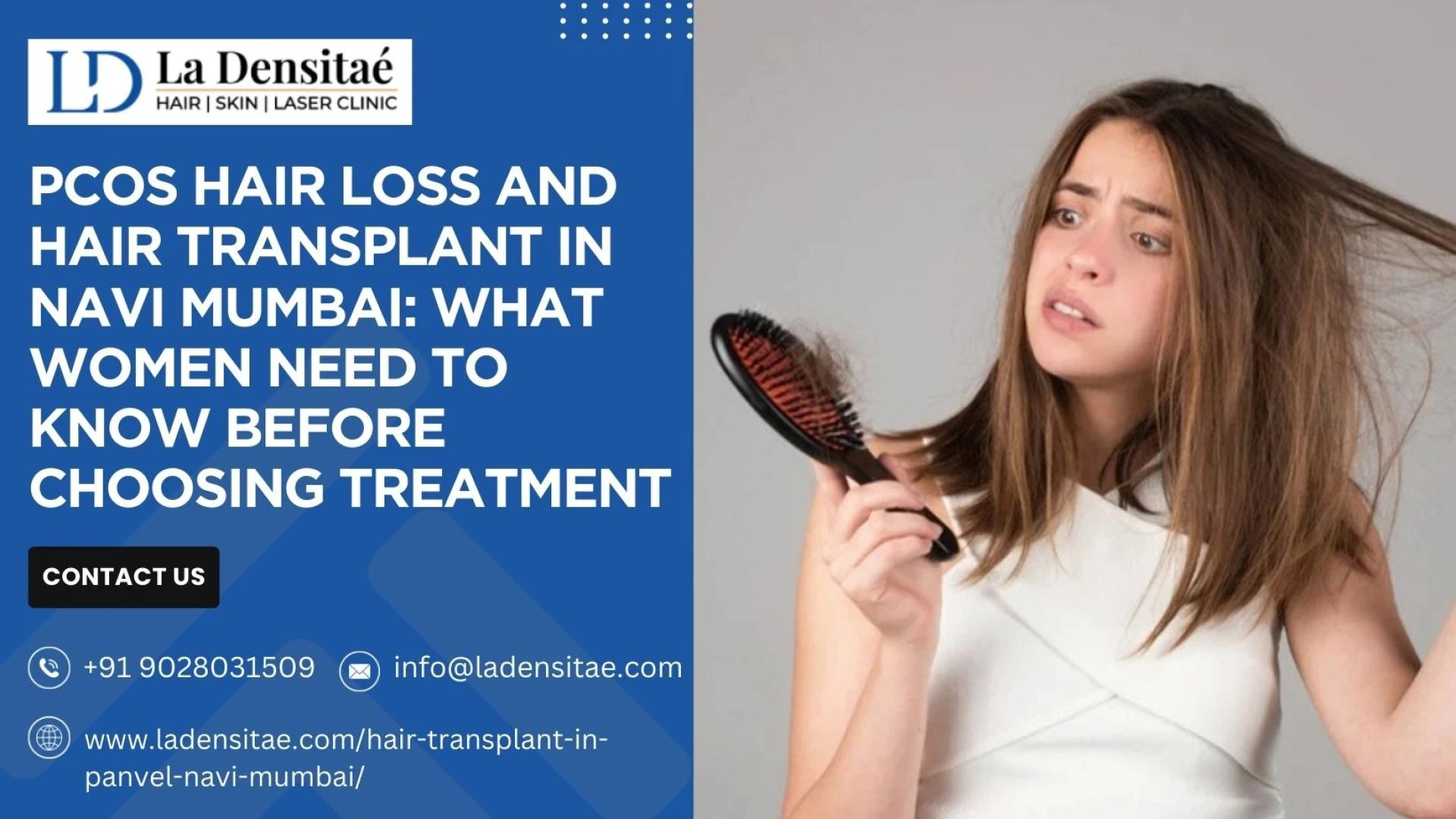 PCOS Hair Loss and Hair Transplant in Navi Mumbai: What Women Need to Know Before Choosing Treatment