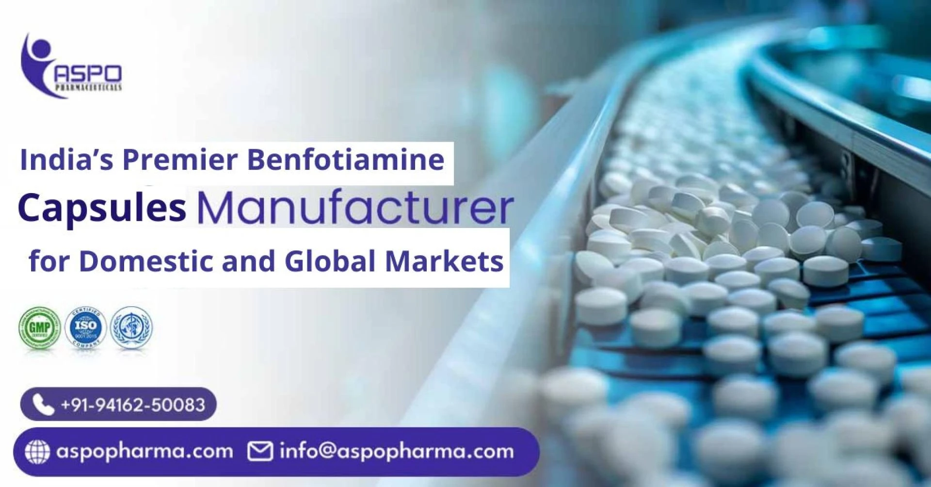 Leading Benfotiamine Capsules Manufacturer in India – Quality You Can Trust