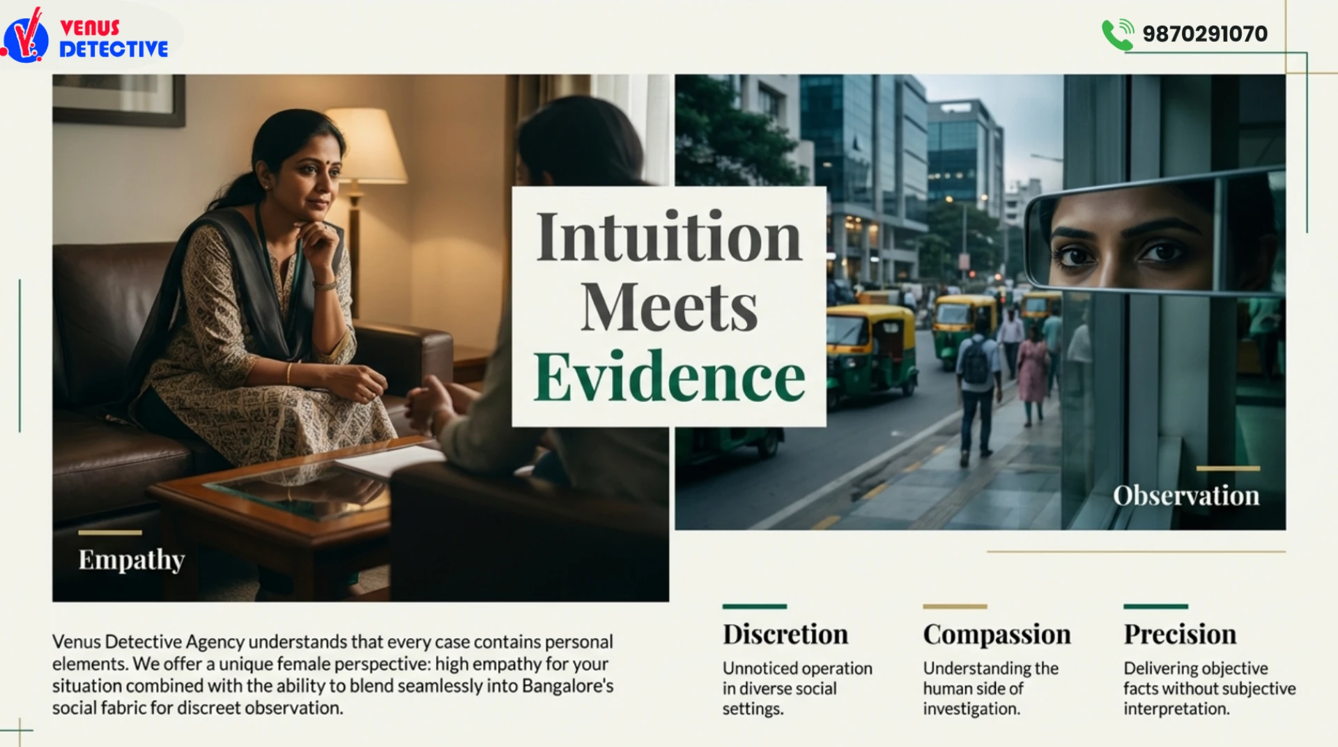 Detective Agency in Bangalore – Trusted & Professional Investigation Services by Venus Detective Agency