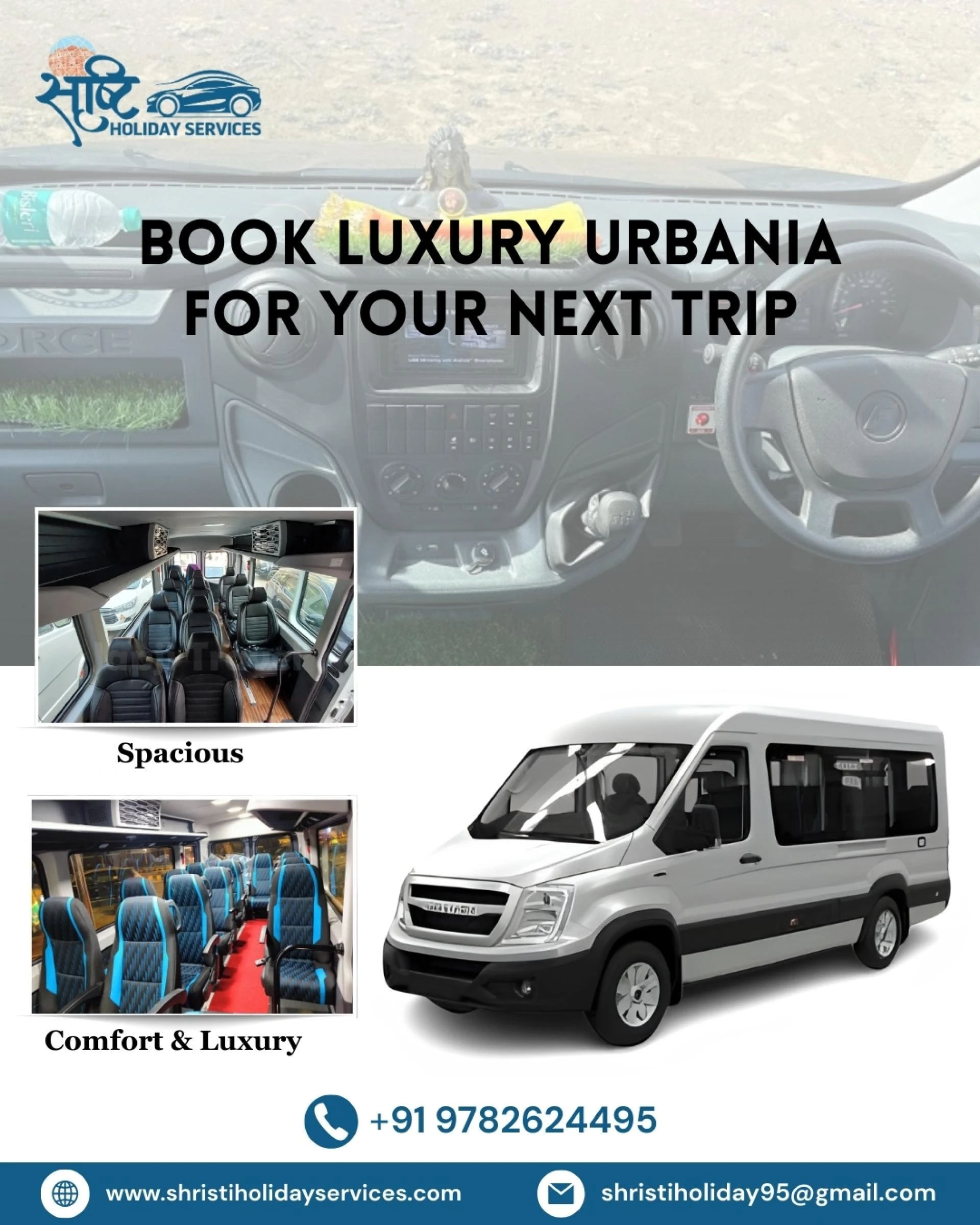 Luxury Urbania Tempo Traveller Hire Jaipur