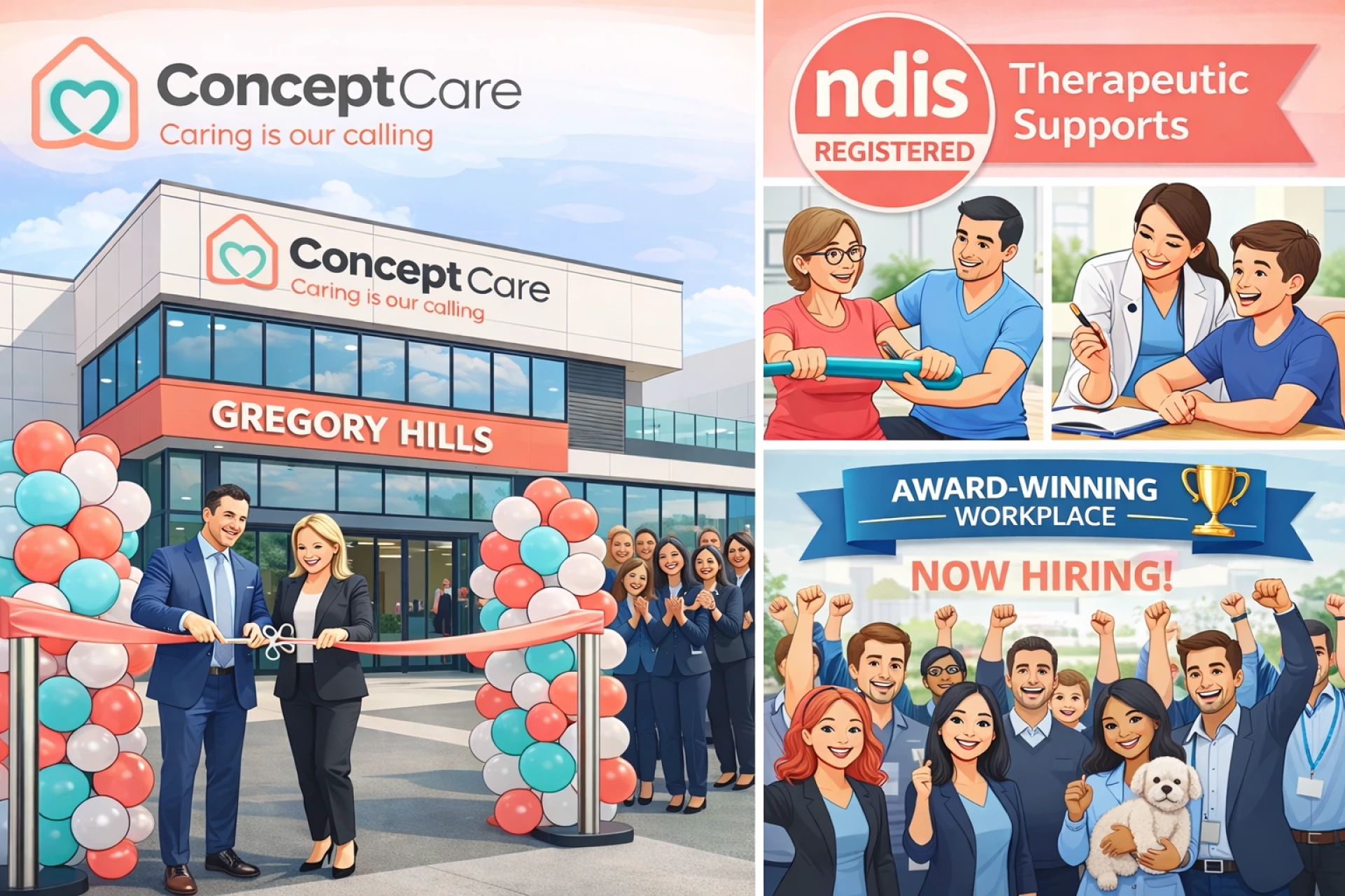 Concept Care Disability Solutions Pty Ltd Relocates to Gregory Hills and Expands NDIS Therapeutic Supports