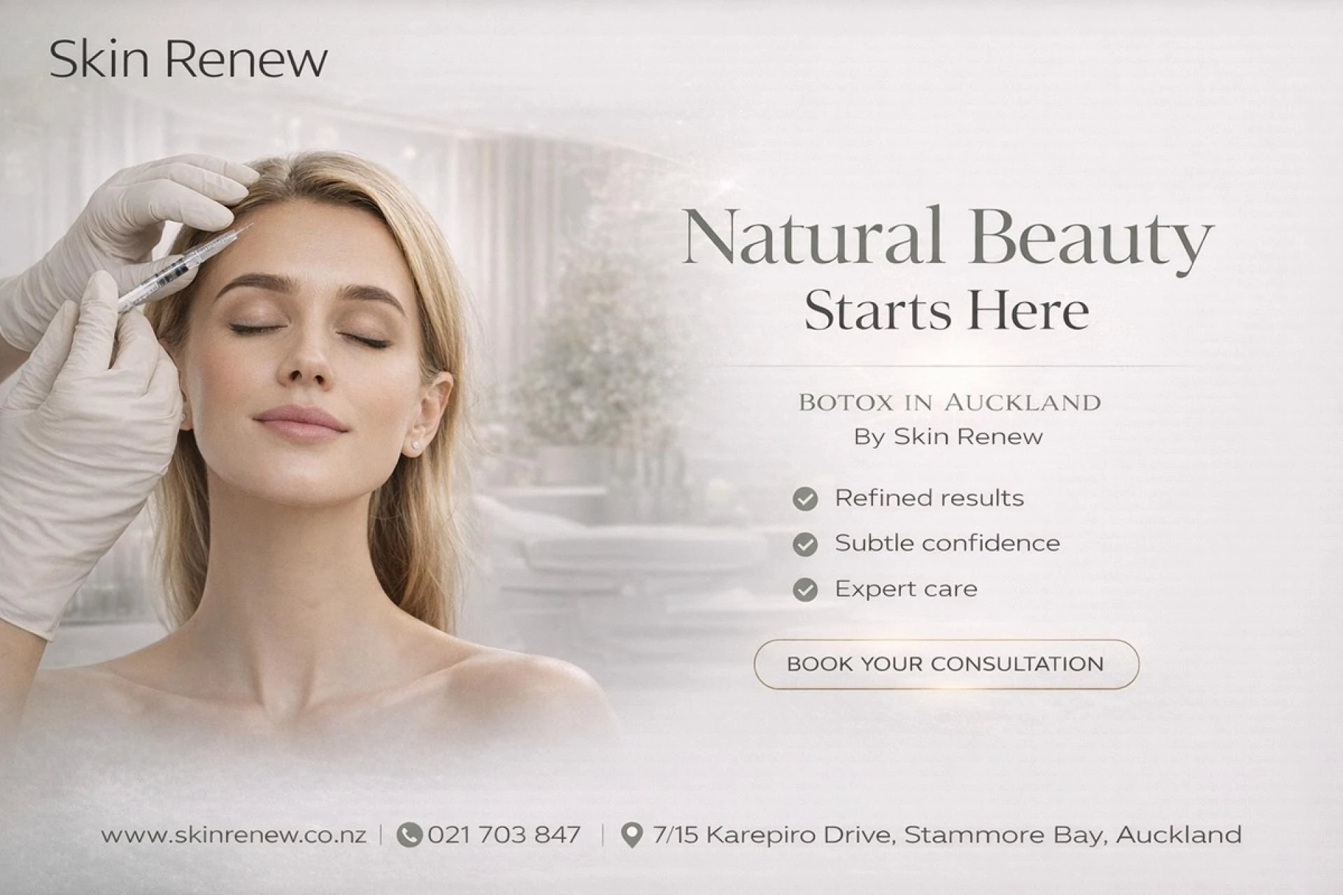 Botox Payment Plans in Auckland – Affordable & Flexible at Skin Renew