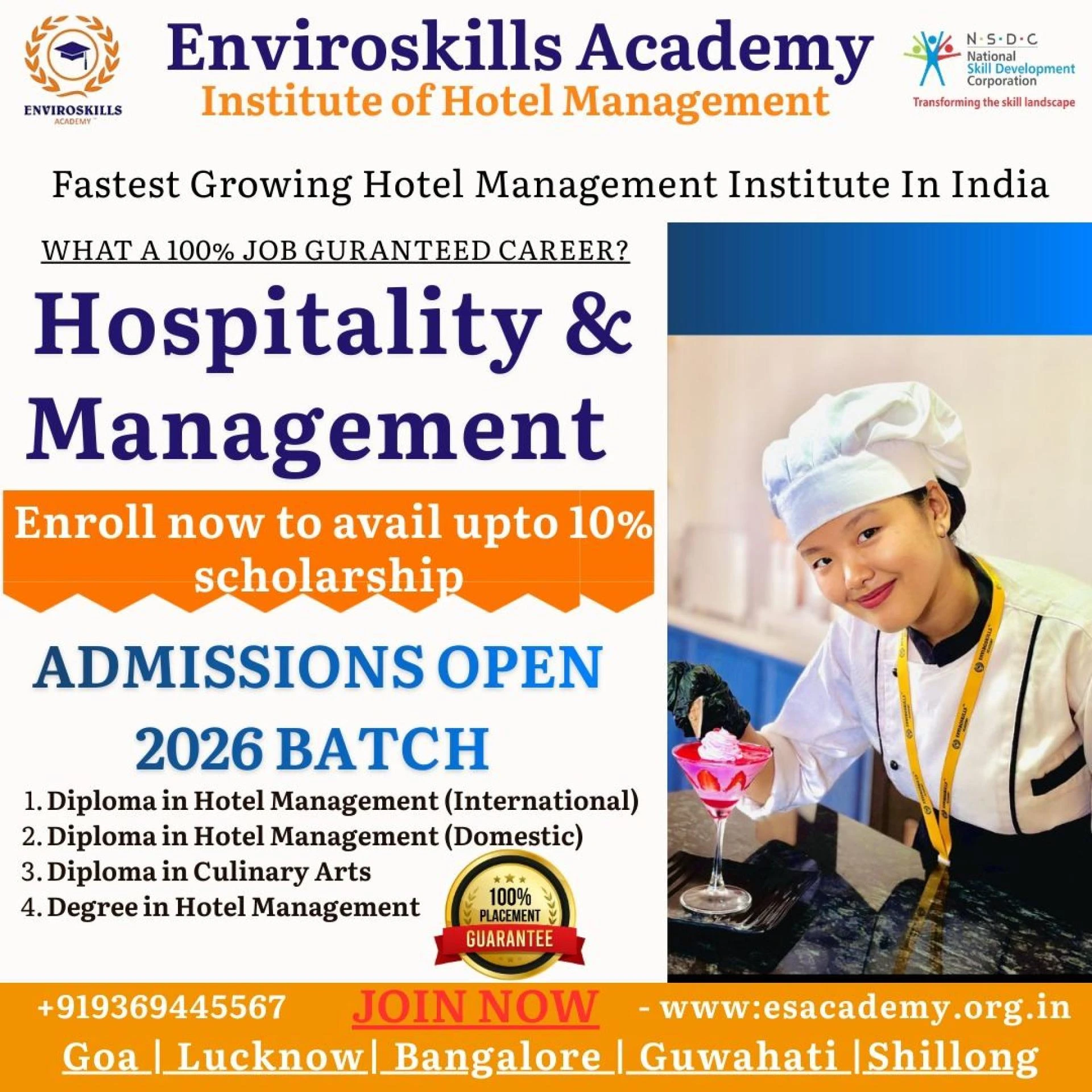 Top Hotel Management Institute in Lucknow Offering Guaranteed Placement Support