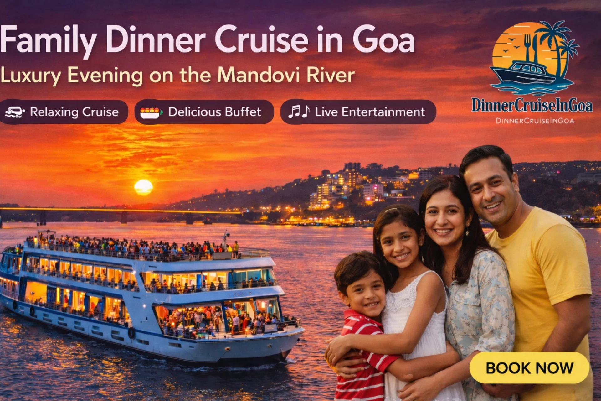 Discover the Ultimate Family Dinner Cruise in Goa: A Luxury Evening on the Mandovi River
