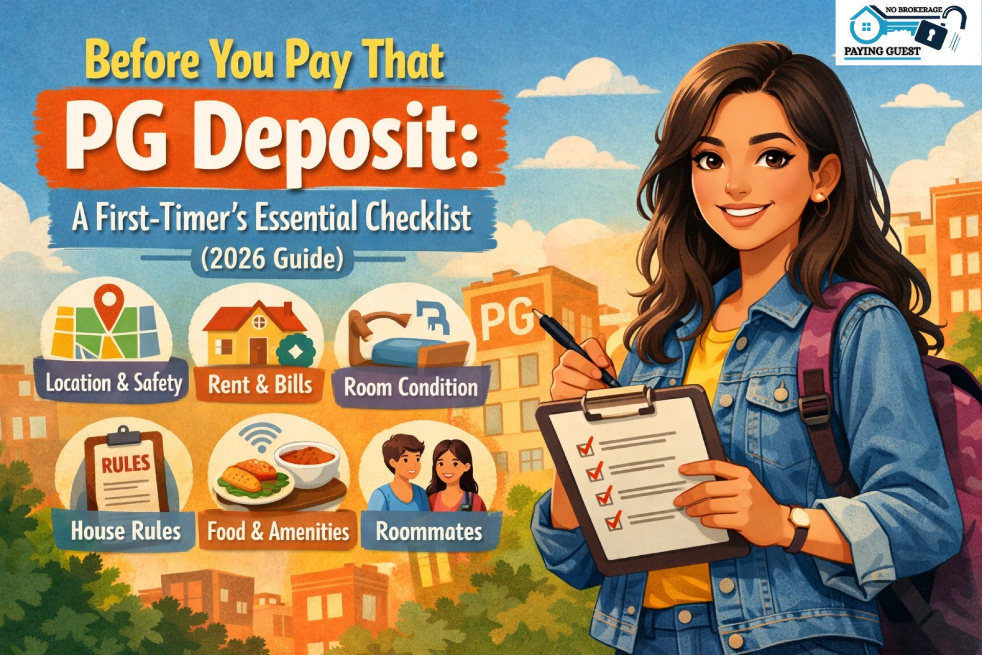 Before You Pay That PG Deposit: A First-Timer’s Essential Checklist (2026 Guide)