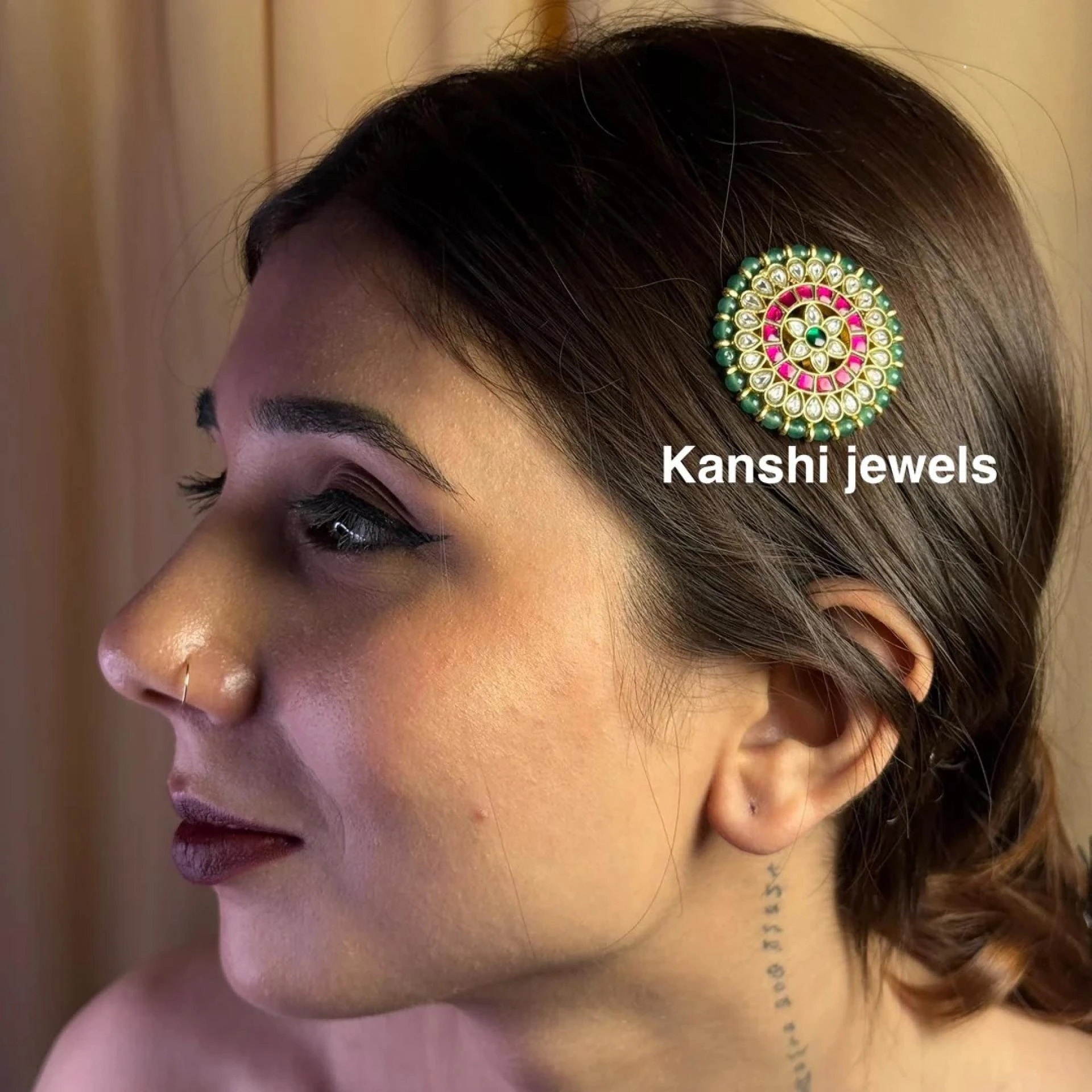 Shop Now Jadau Kundan & Kundan Hair Accessories - Royal Elegance by Kanshi Jewels