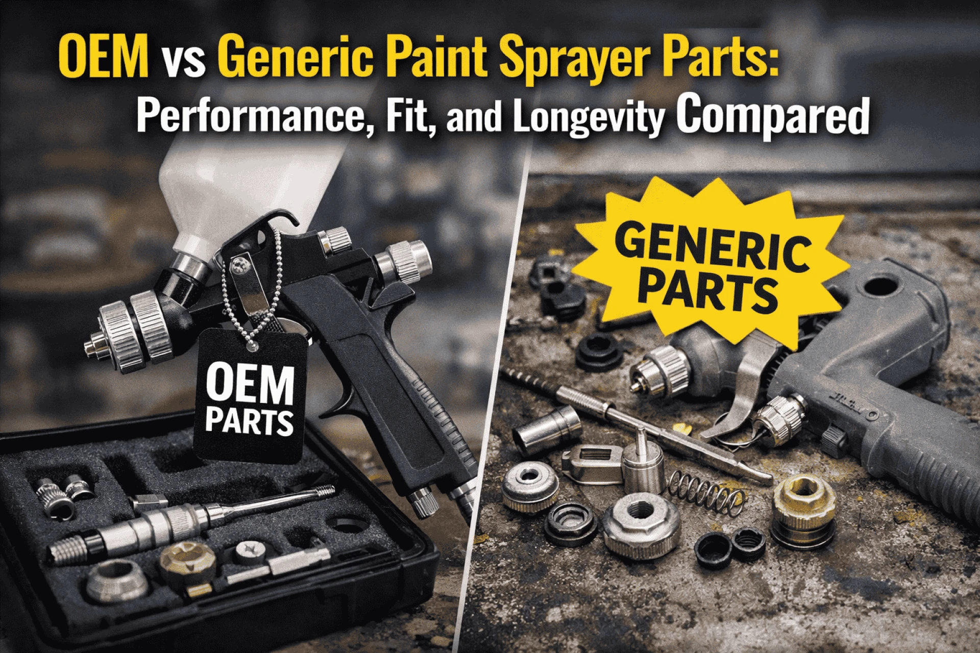 OEM vs Generic Paint Sprayer Parts: Performance, Fit, and Longevity Compared