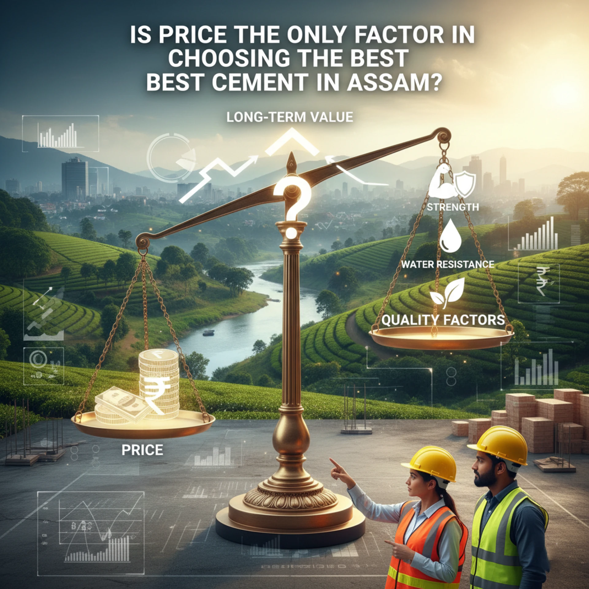 Is price the only factor in choosing the best cement in Assam?