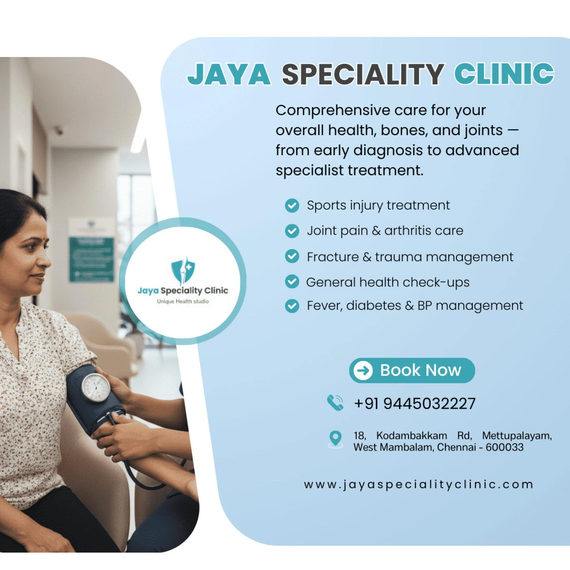 Best Orthopedic Clinic in Kodambakkam, Chennai – Advanced Bone & Joint Care