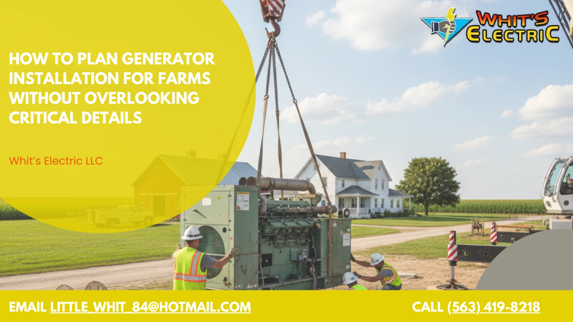 How to Plan Generator Installation for Farms Without Overlooking Critical Details