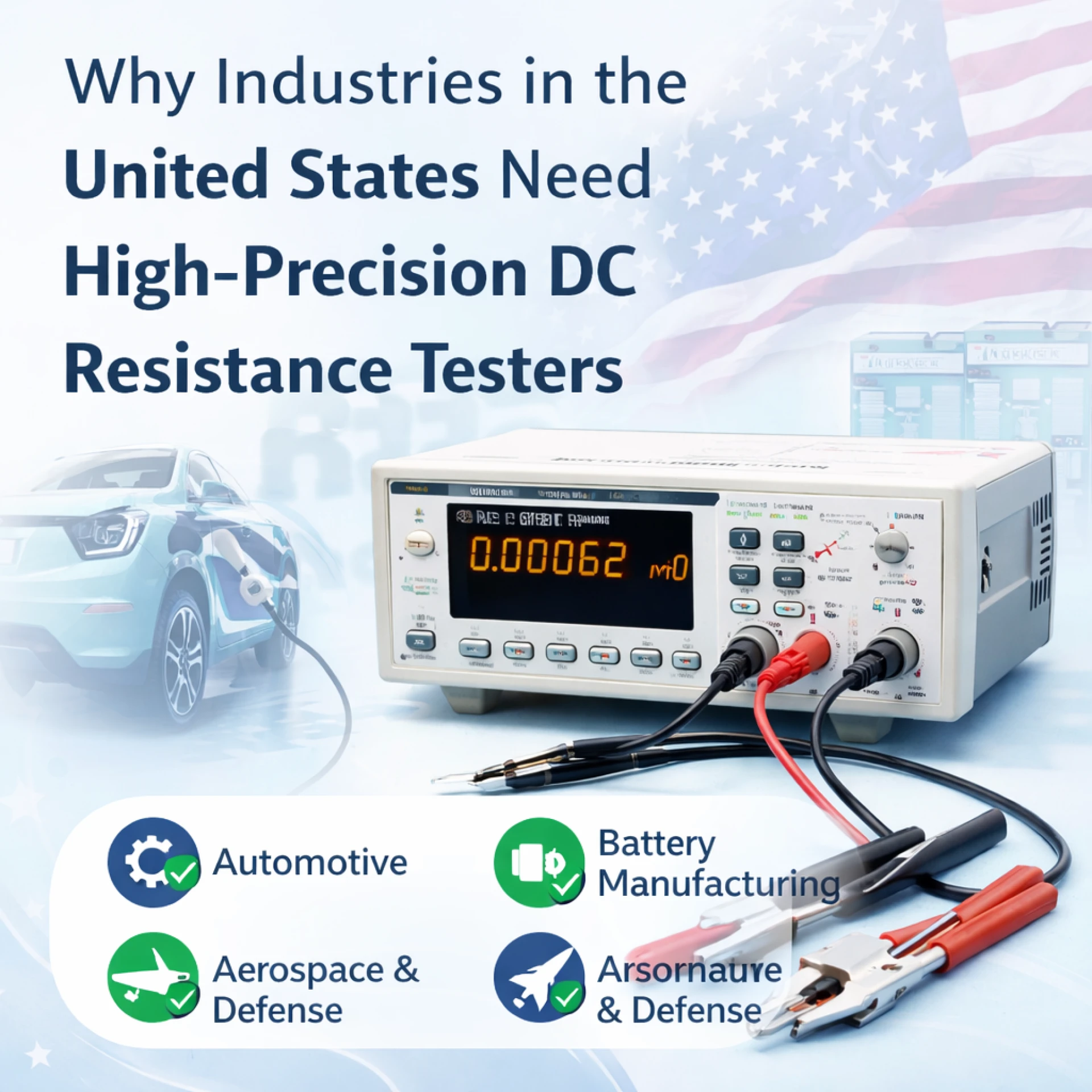 Why Industries in the United States Need High-Precision DC Resistance Testers?