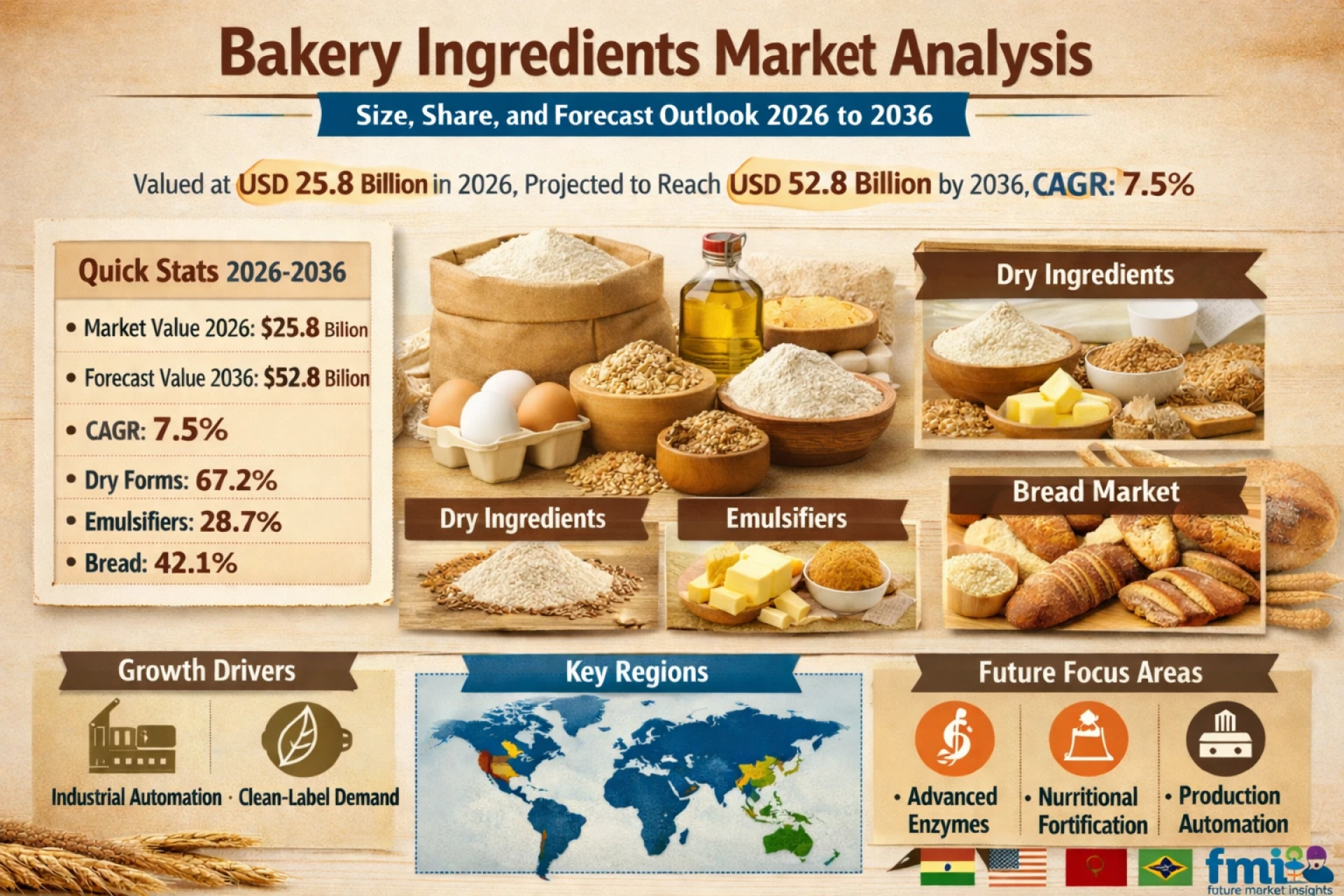 Bakery Ingredients Market Analysis - Size, Share, and Forecast Outlook 2026 to 2036