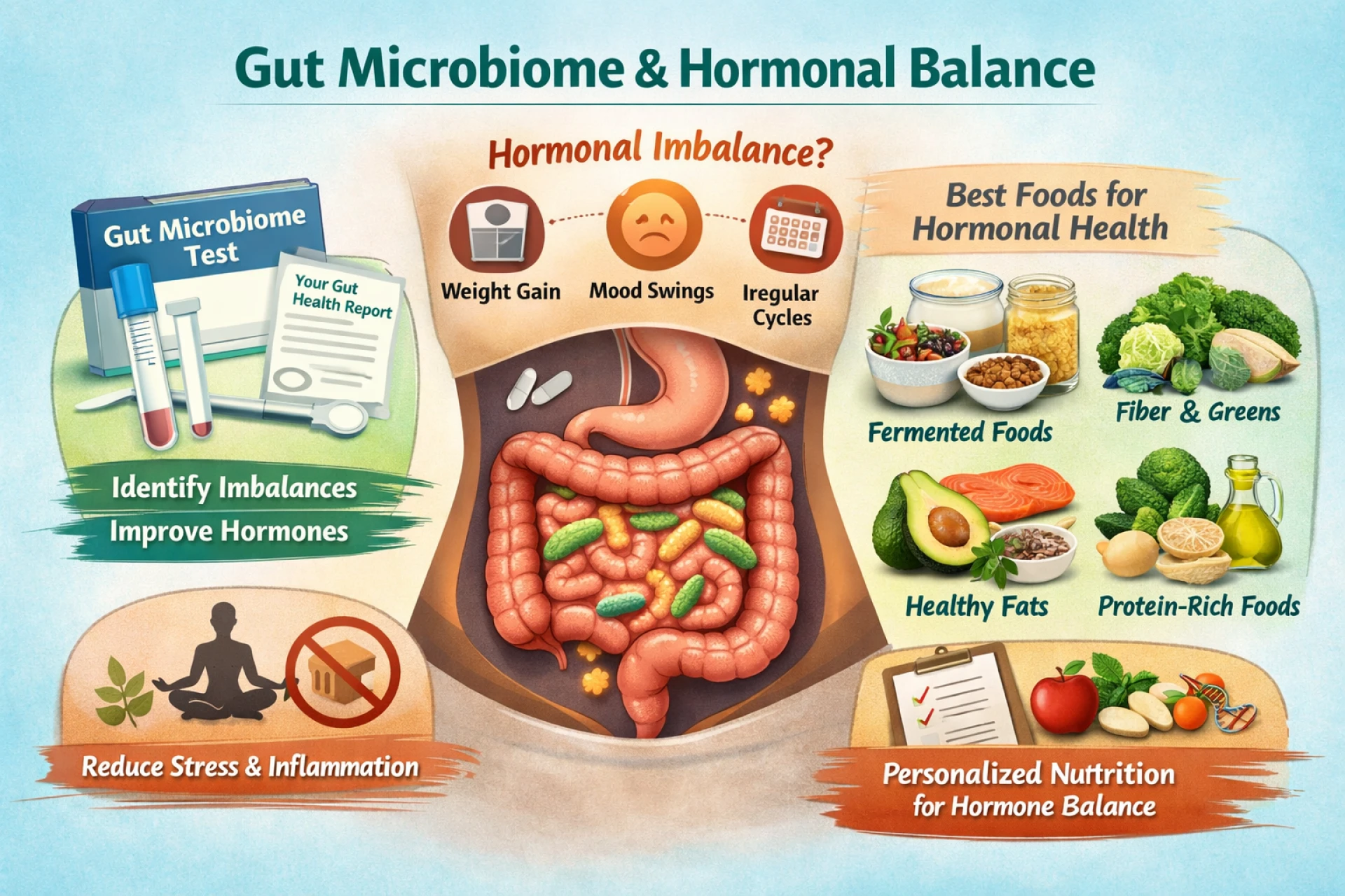 Gut Microbiome Test & the Best Food for Hormonal Imbalance: A Holistic Approach to Better Health