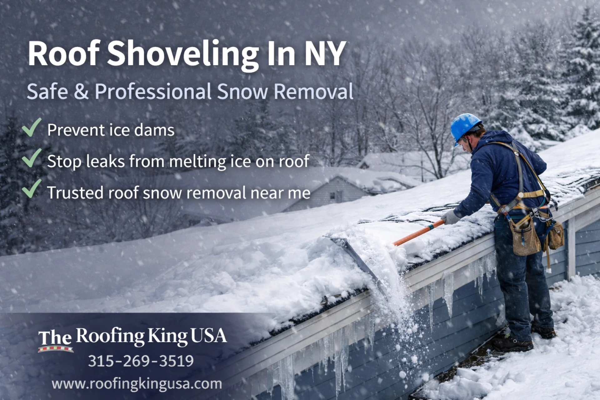 Roof Shoveling In NY – Safe & Professional Snow Removal