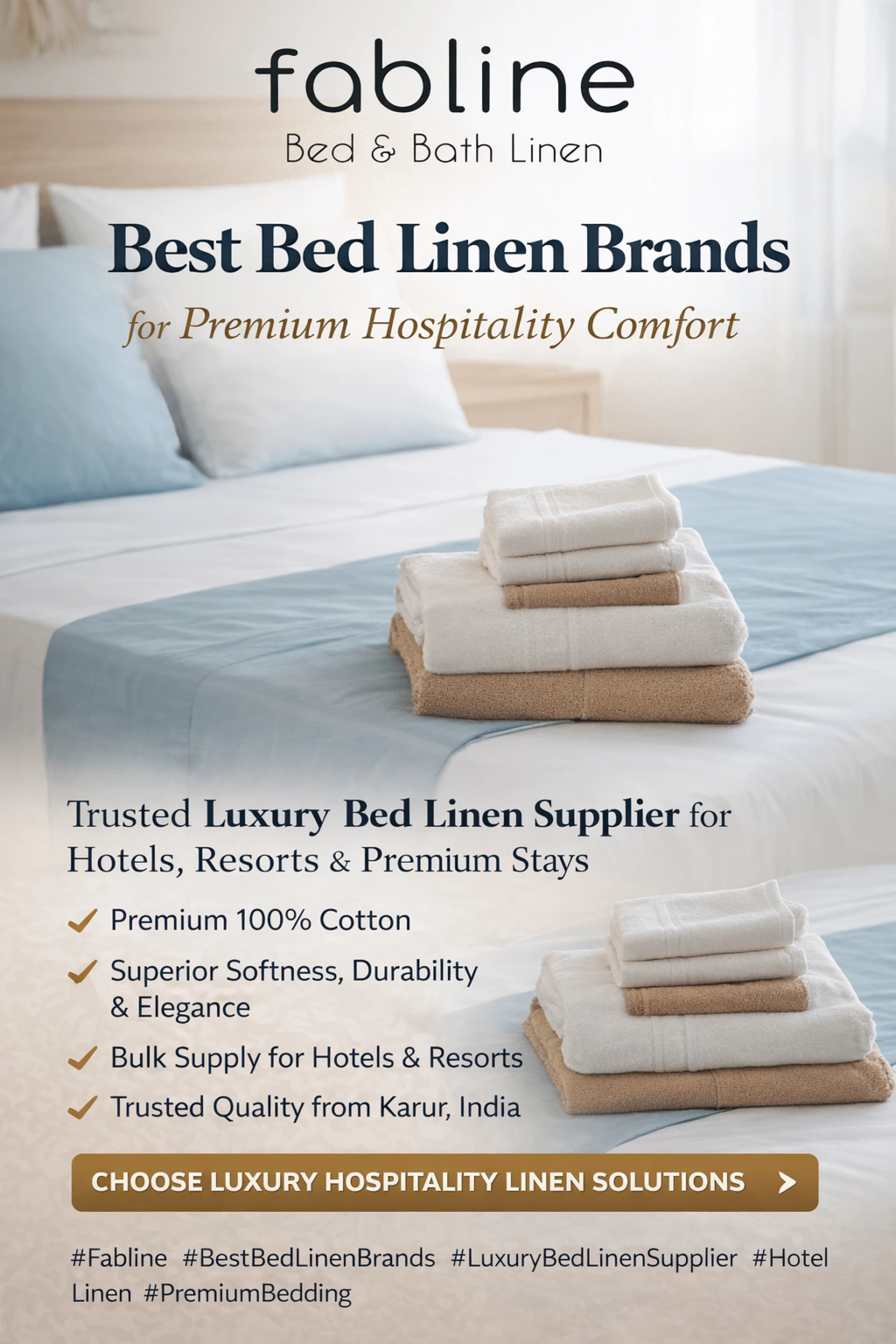 Fabline – Best Bed Linen Brands for Premium Hospitality Comfort