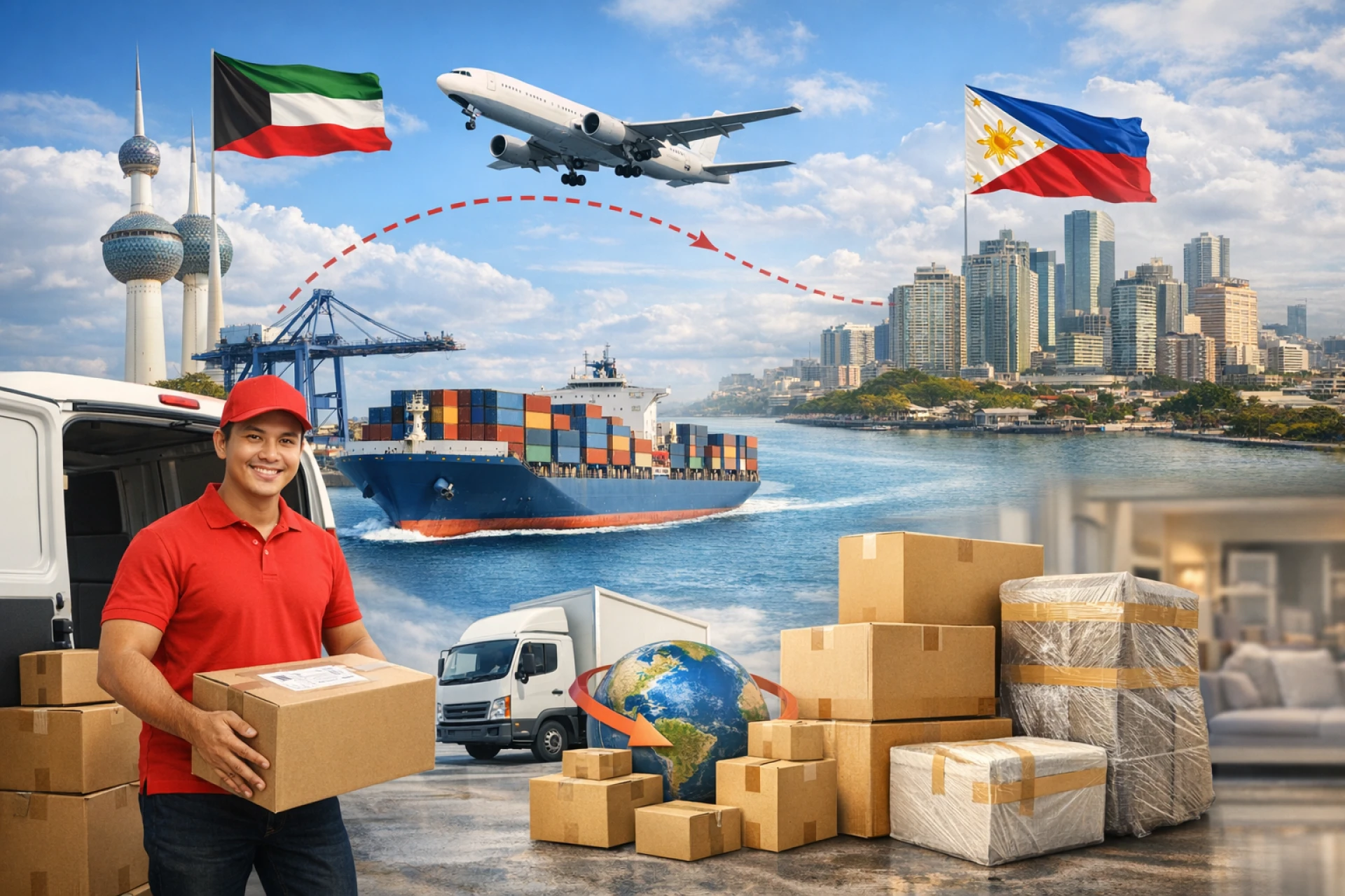 Jeezan Cargo: Door to Door Cargo Shipping Services from Kuwait to the Philippines