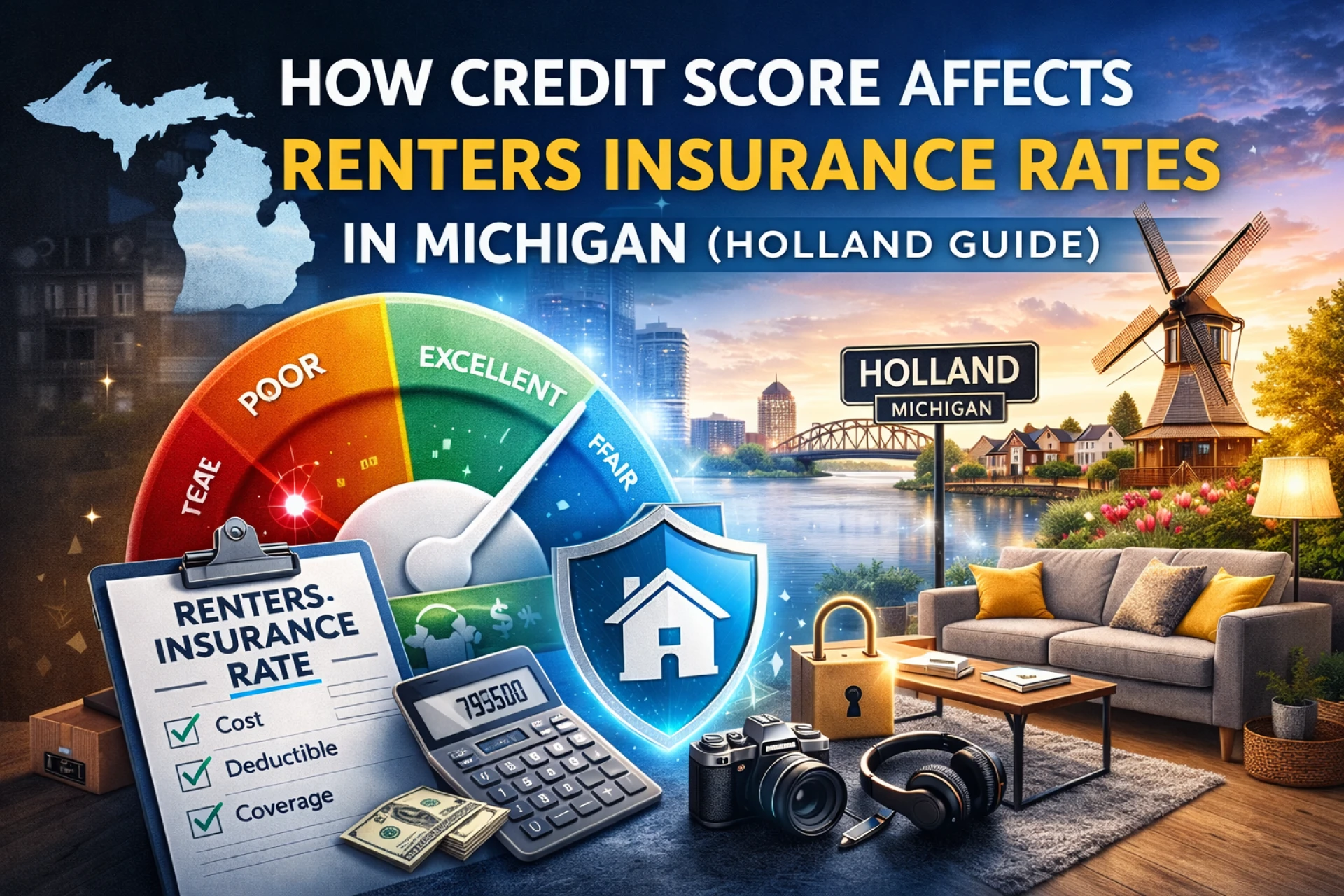 How Credit Score Affects Renters Insurance Rates in Michigan