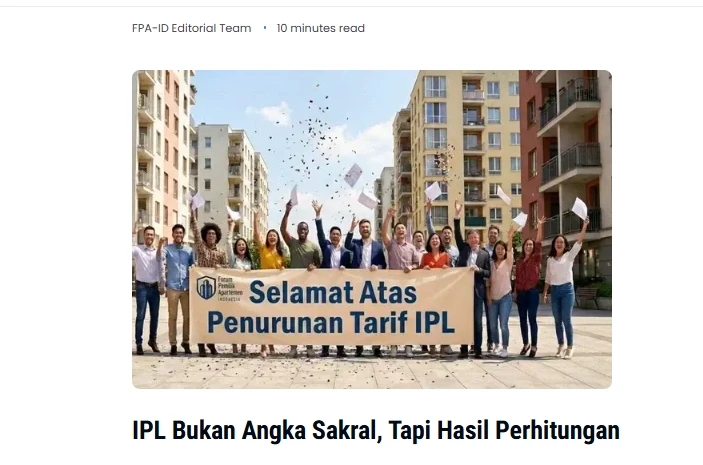 Mengapa Tagihan IPL Apartemen Bisa Diturunkan? Analisis Hukum, Efisiensi Operasional, dan Hak Penghuni