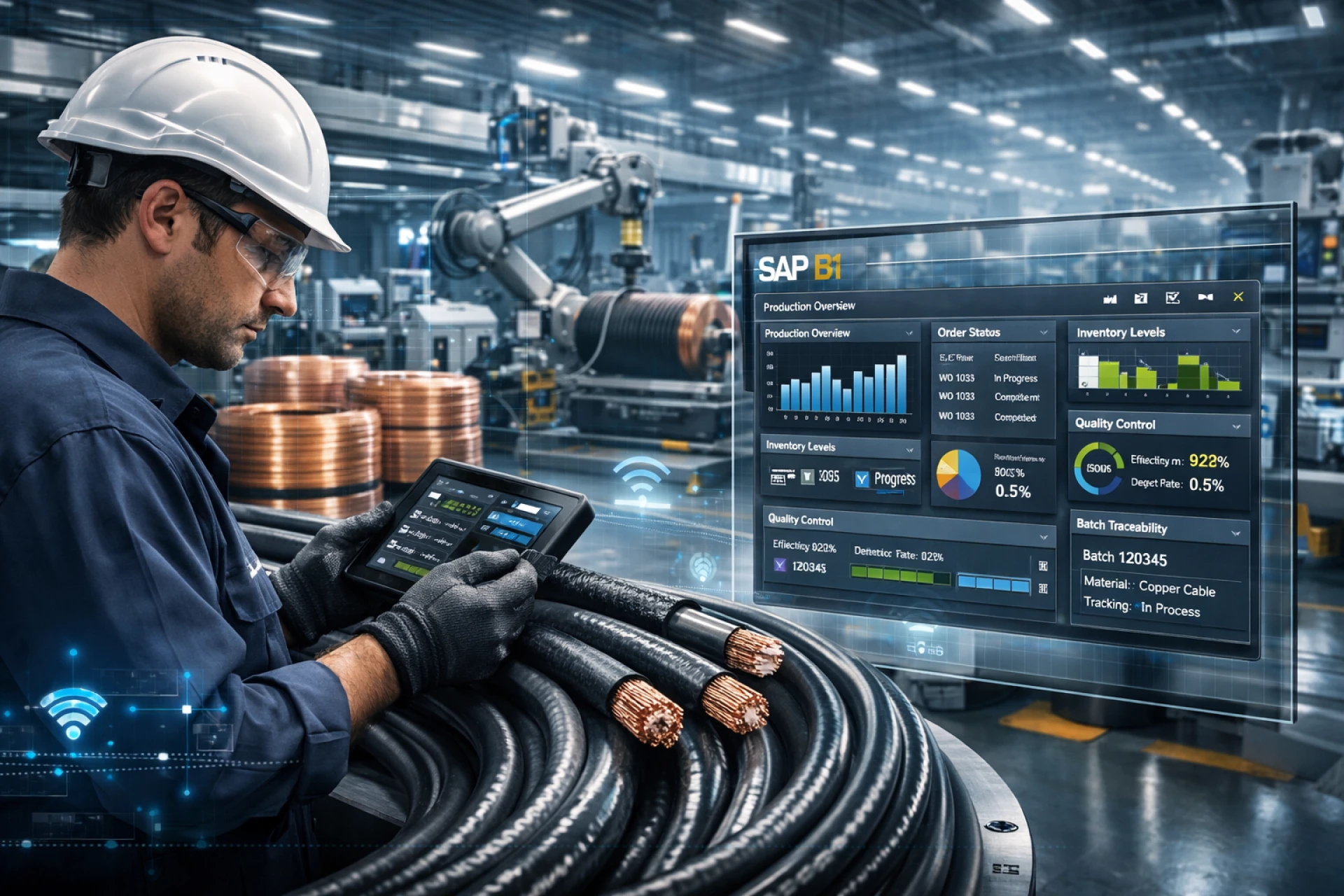 Quality Control in Cable Manufacturing with SAP B1