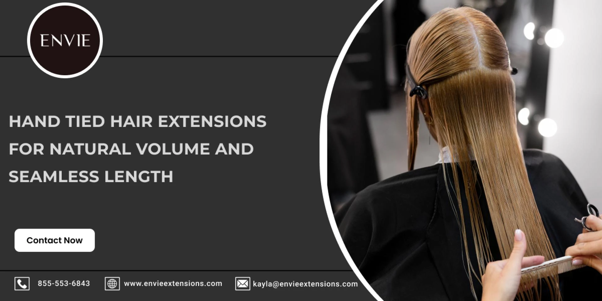 Hand Tied Hair Extensions for Natural Volume and Seamless Length