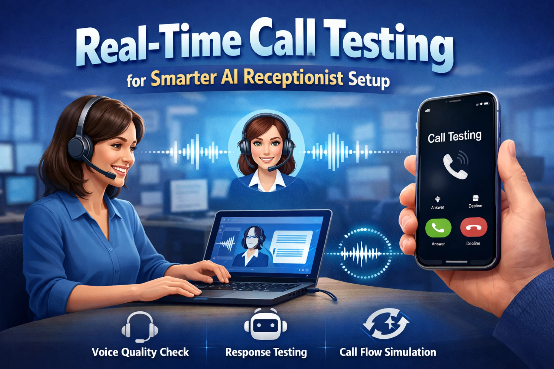 Real-Time Call Testing for Smarter AI Receptionist Setup