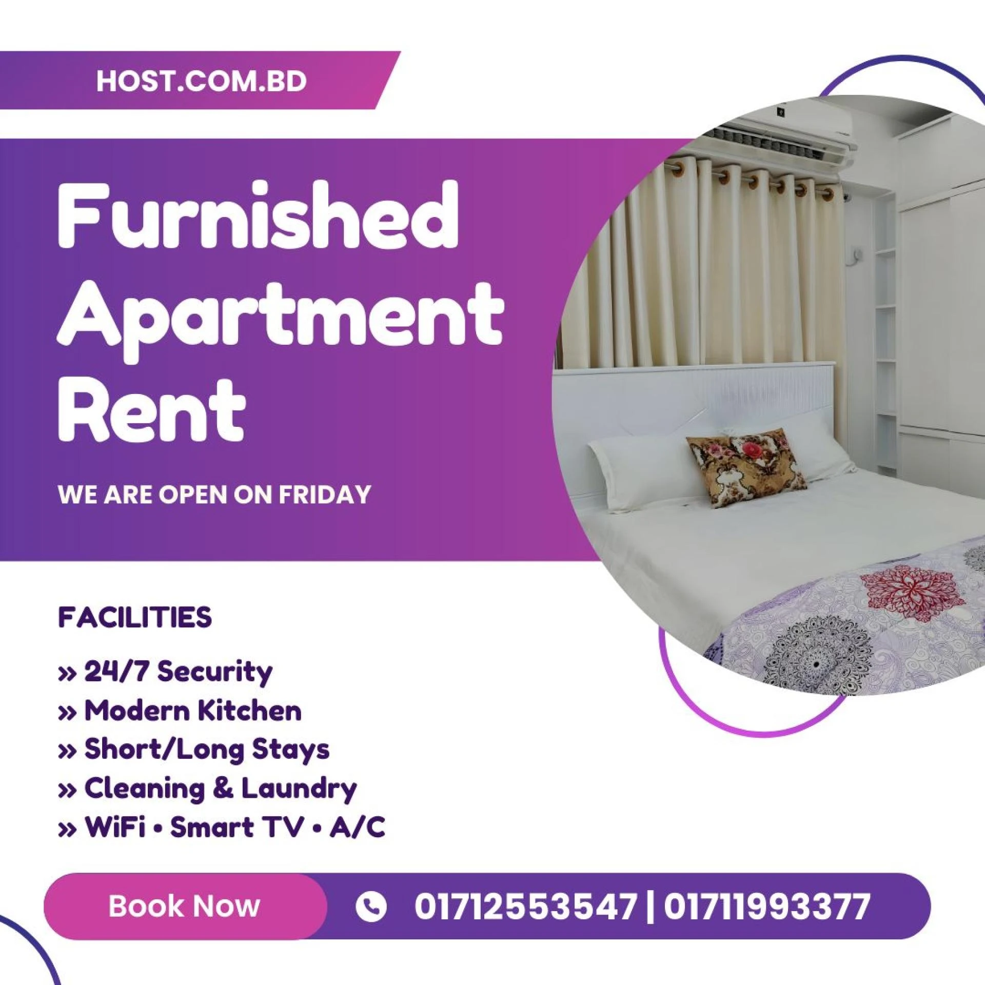 Fully furnished Premium 4-Bedroom Apartment in Bashundhara R/A