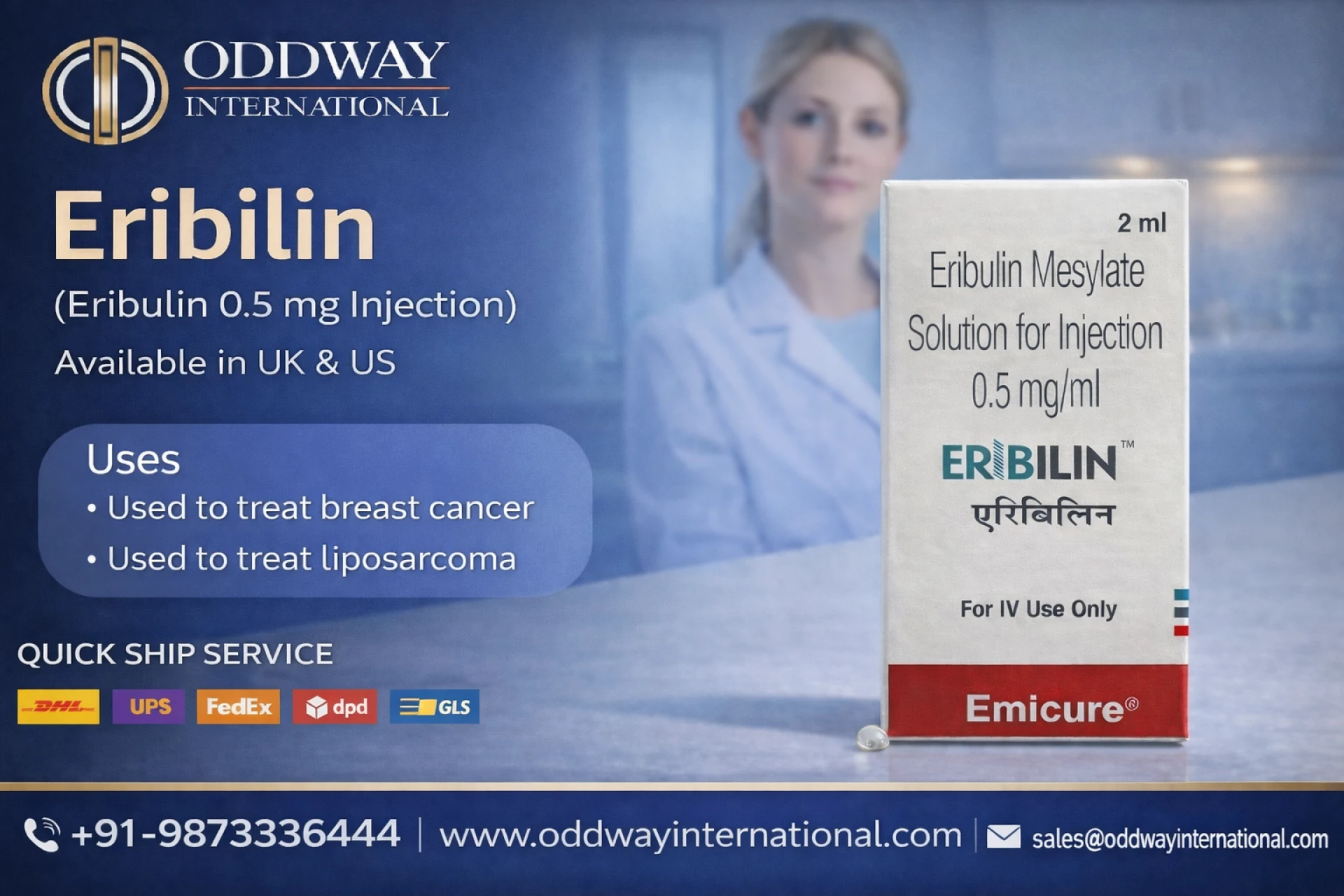 Buy Eribulin Drug | Eribulin Mesylate Injection Price – Oddway