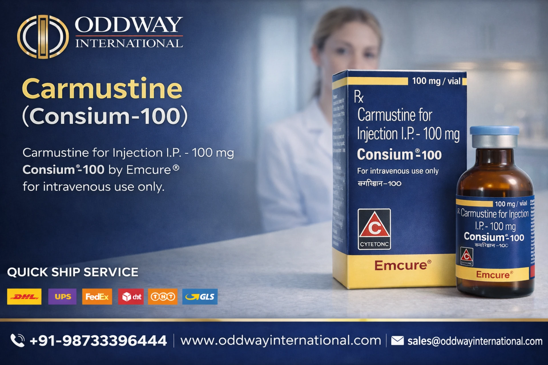 Buy Carmustine Injection 100mg | Carmustine Price – Oddway