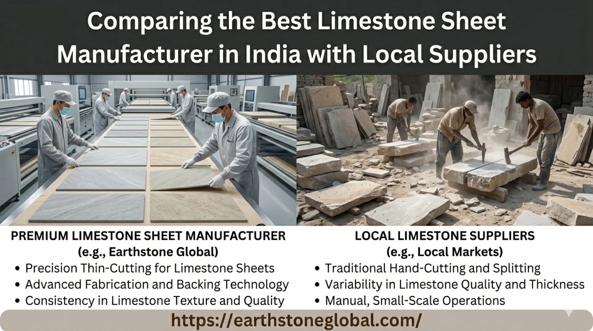 Comparing the Best Limestone Sheet Manufacturer in India with Local Suppliers