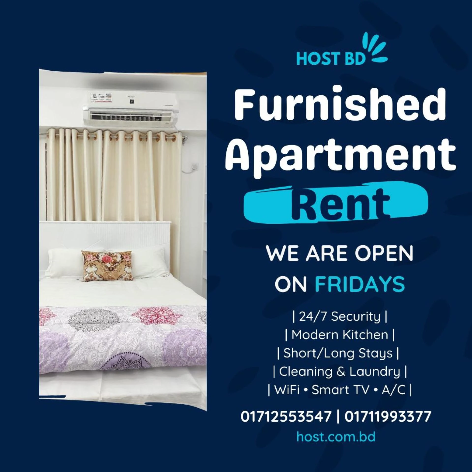 Furnished 2 Bedroom Apartment for Rent in Bashundhara