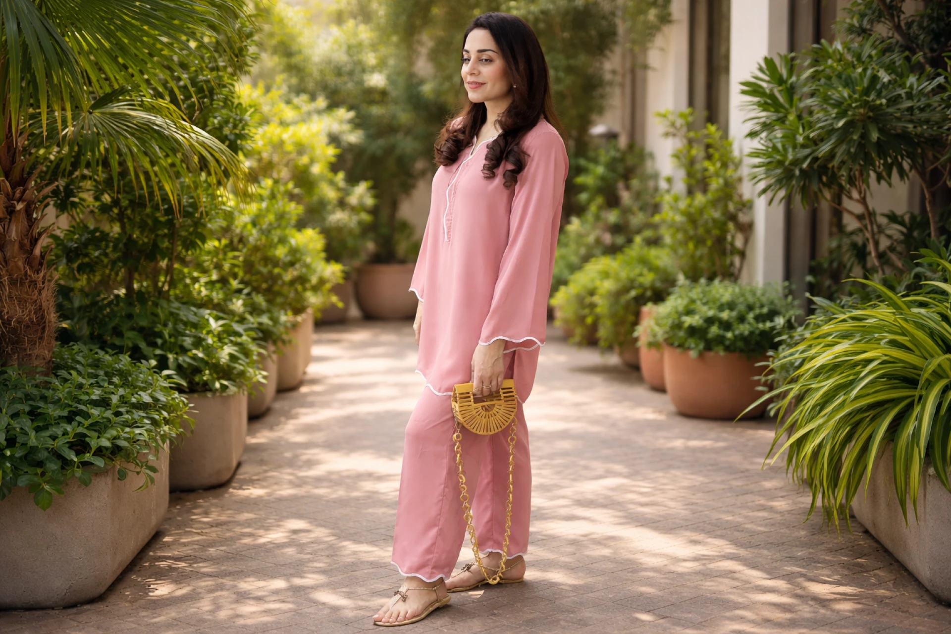 Stylish Scalloped Dress – Feminine Detail with Modern Edge