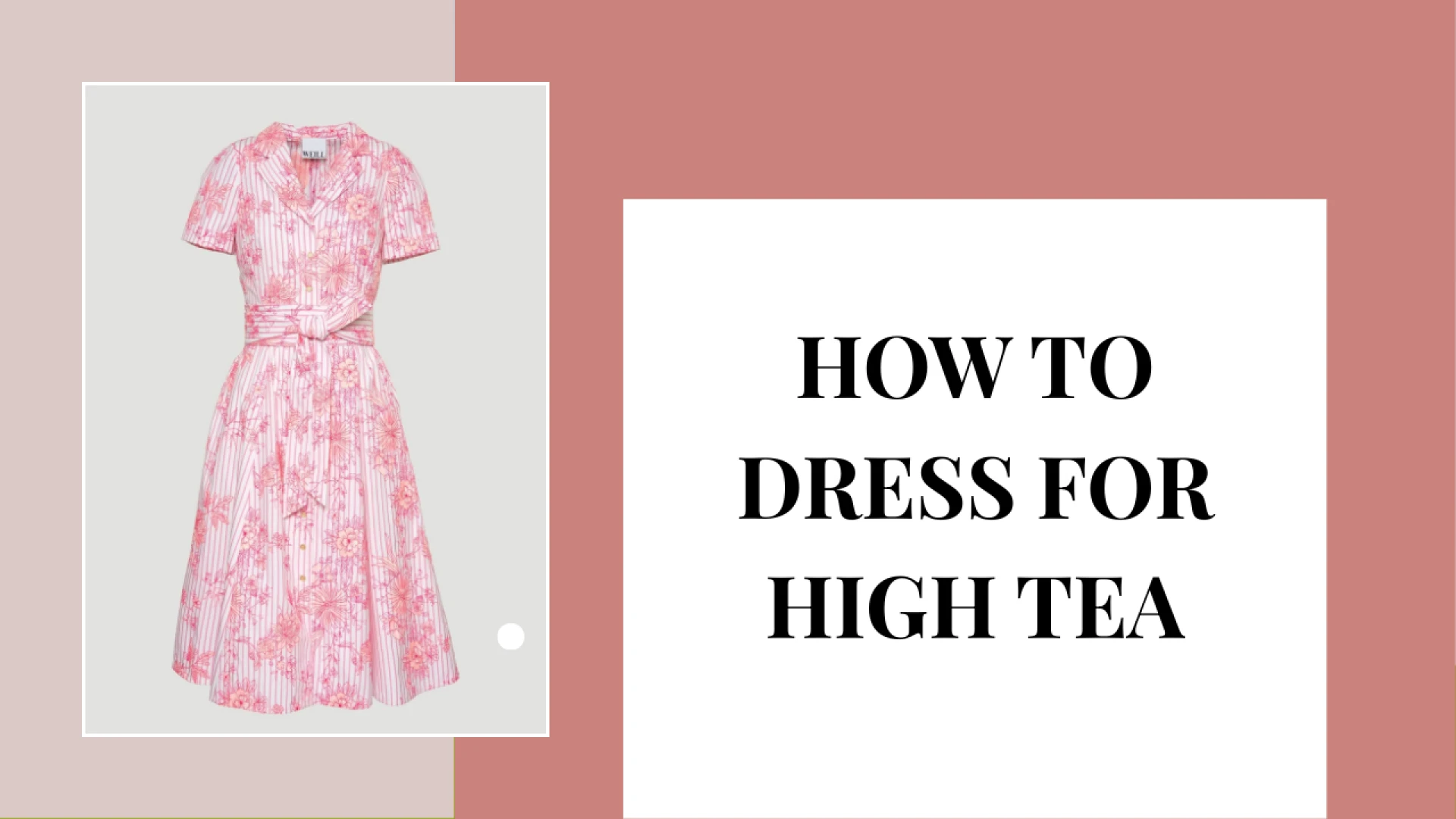 High Tea Dress Code - For Women
