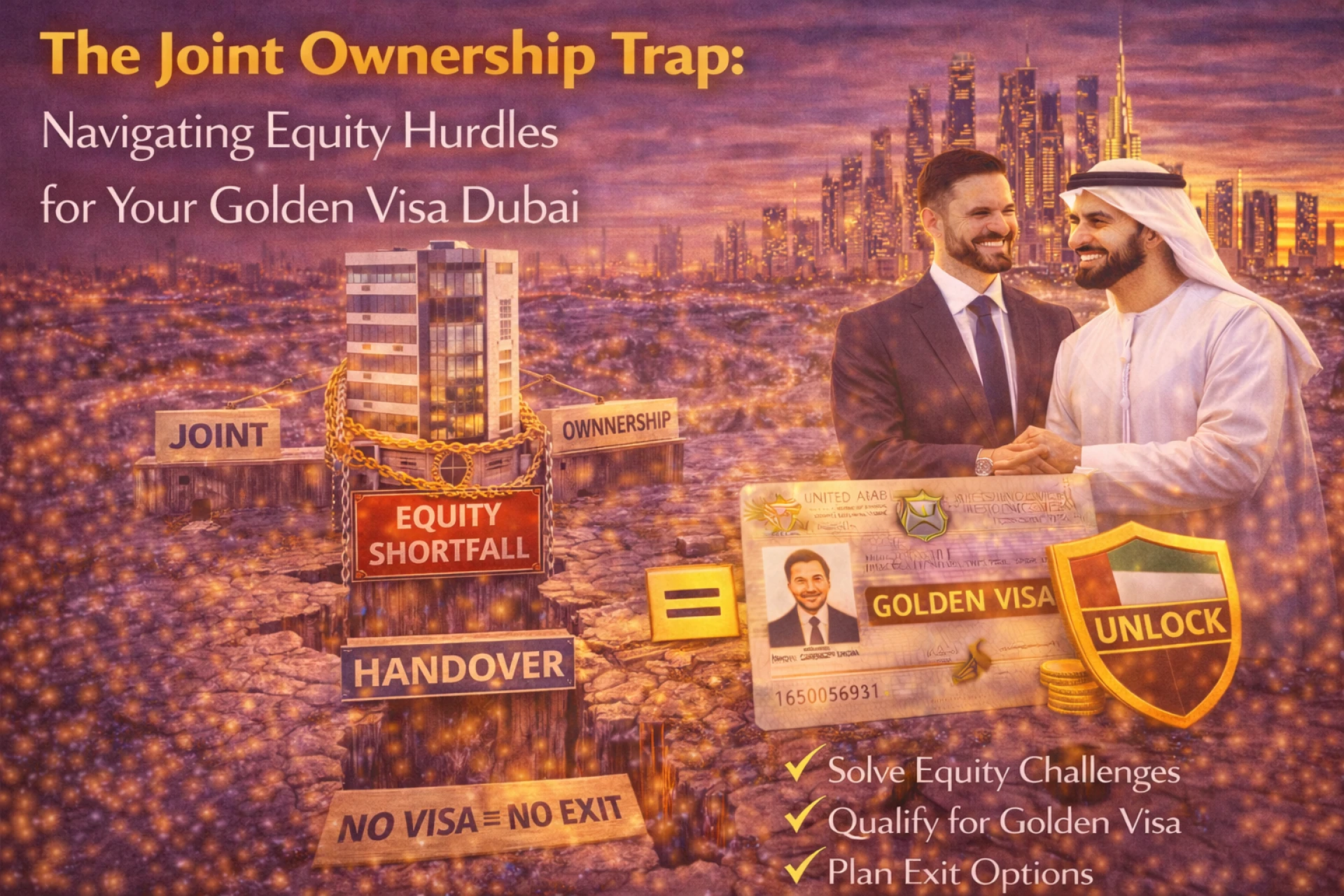 The Joint Ownership Trap: Navigating Equity Hurdles for Your Golden Visa Dubai