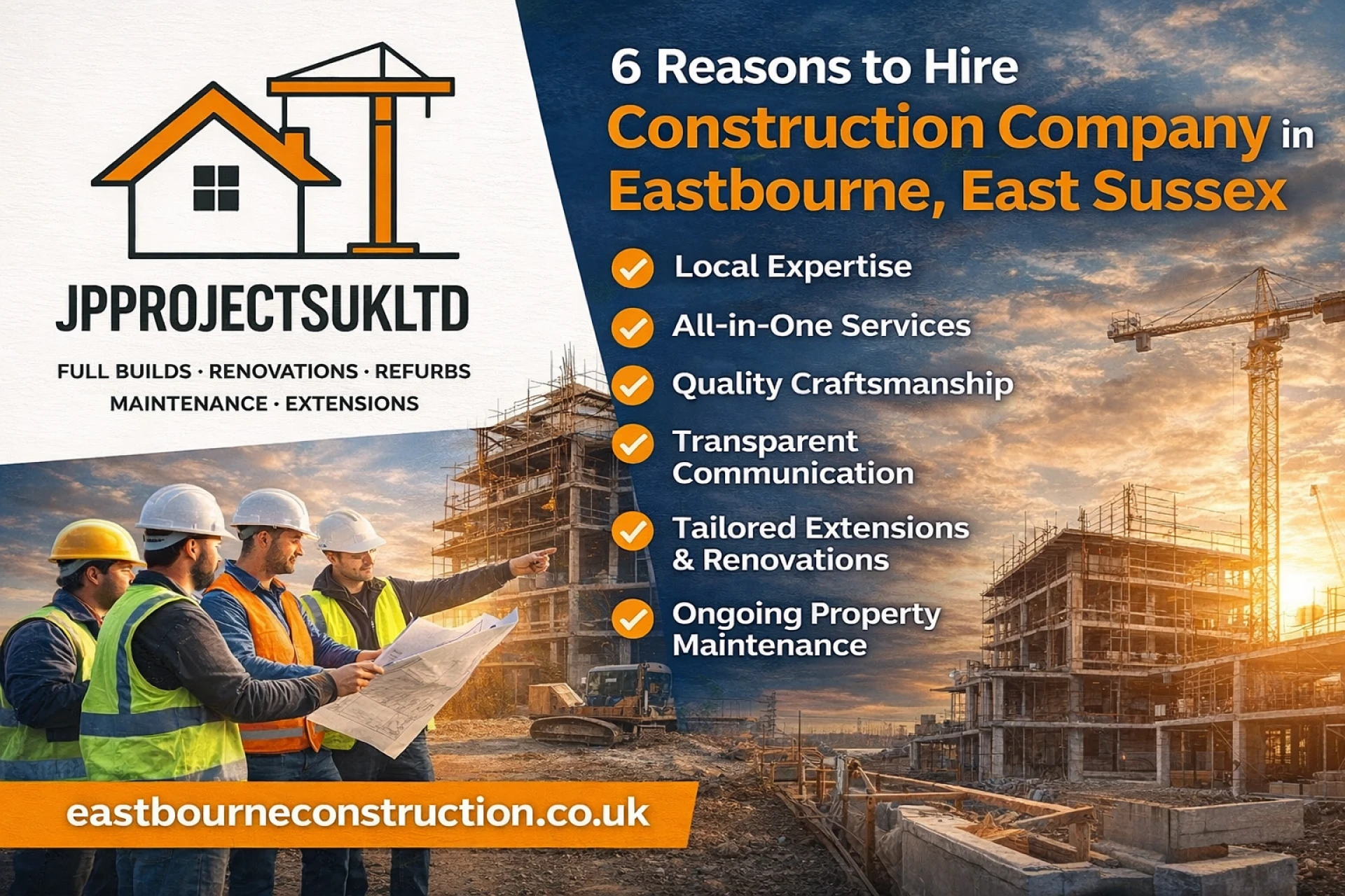 6 Reasons to Hire Construction Company in Eastbourne, East Sussex