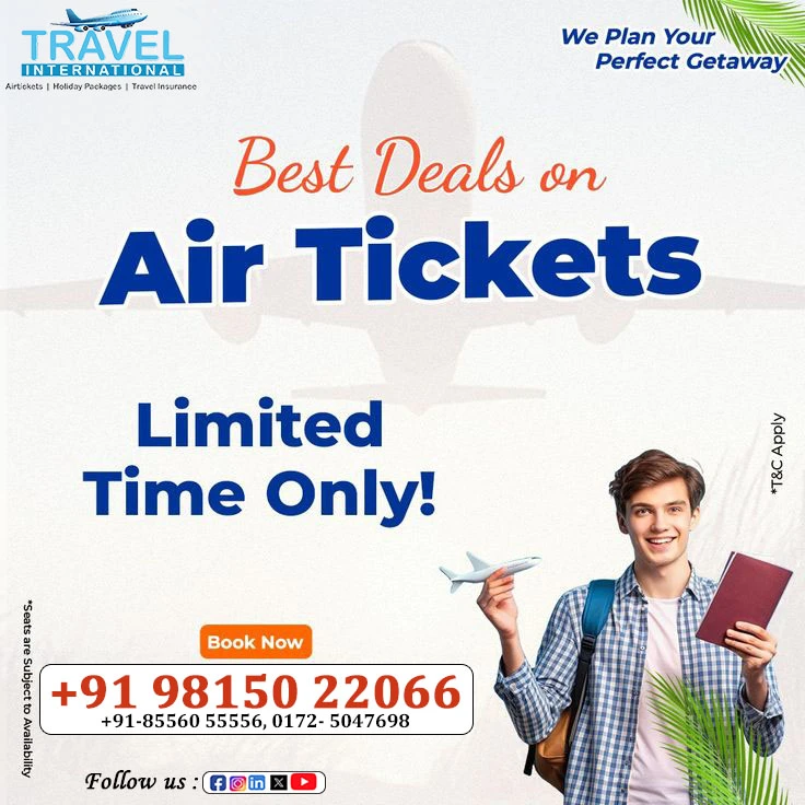 Best Travel Agency in Chandigarh for Affordable International Flights