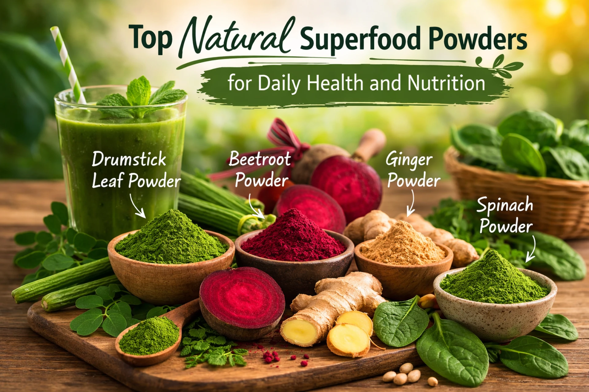 Top Natural Superfood Powders for Daily Health and Nutrition