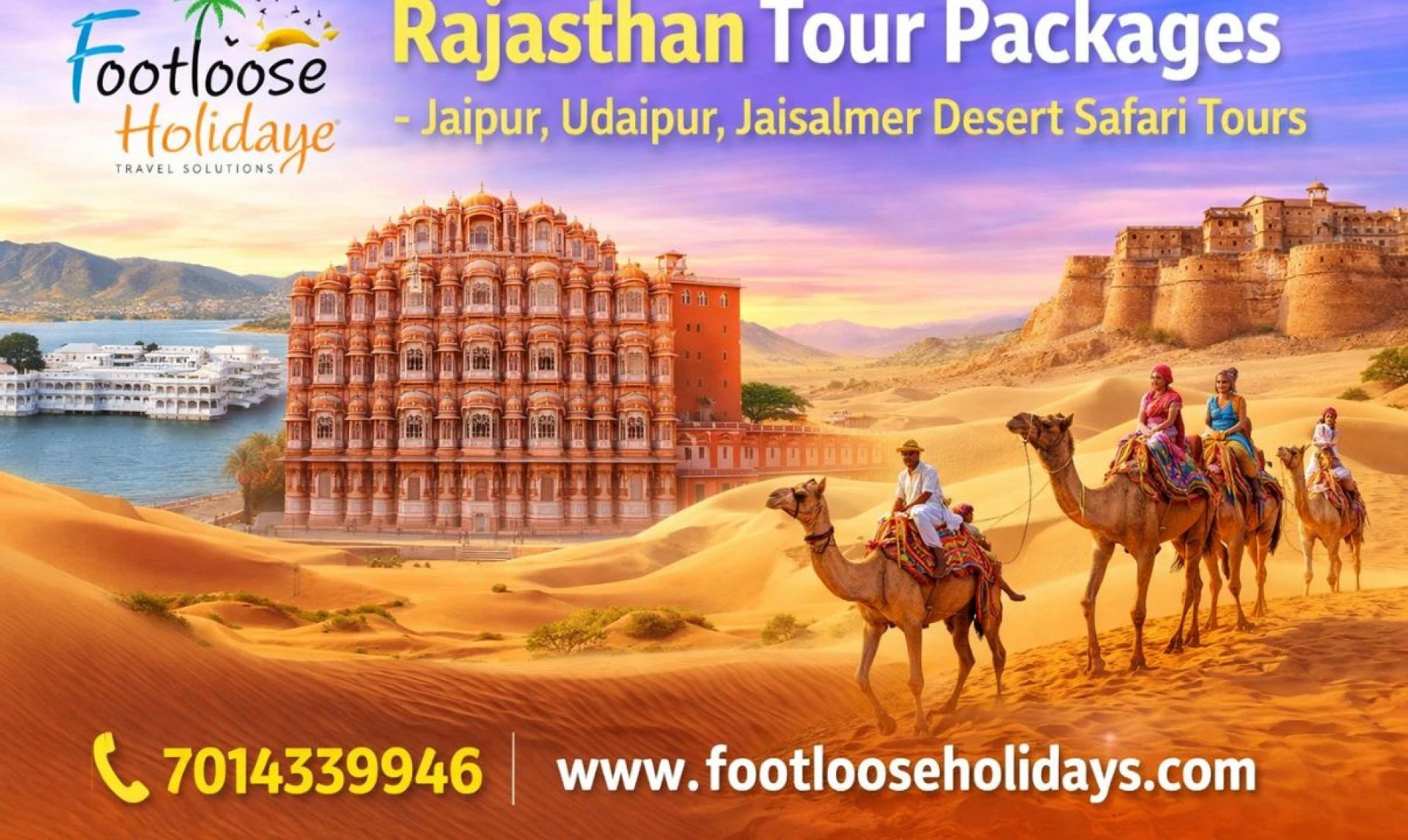 Rajasthan Tour Packages – Jaipur, Udaipur, Jaisalmer Desert Safari Tours