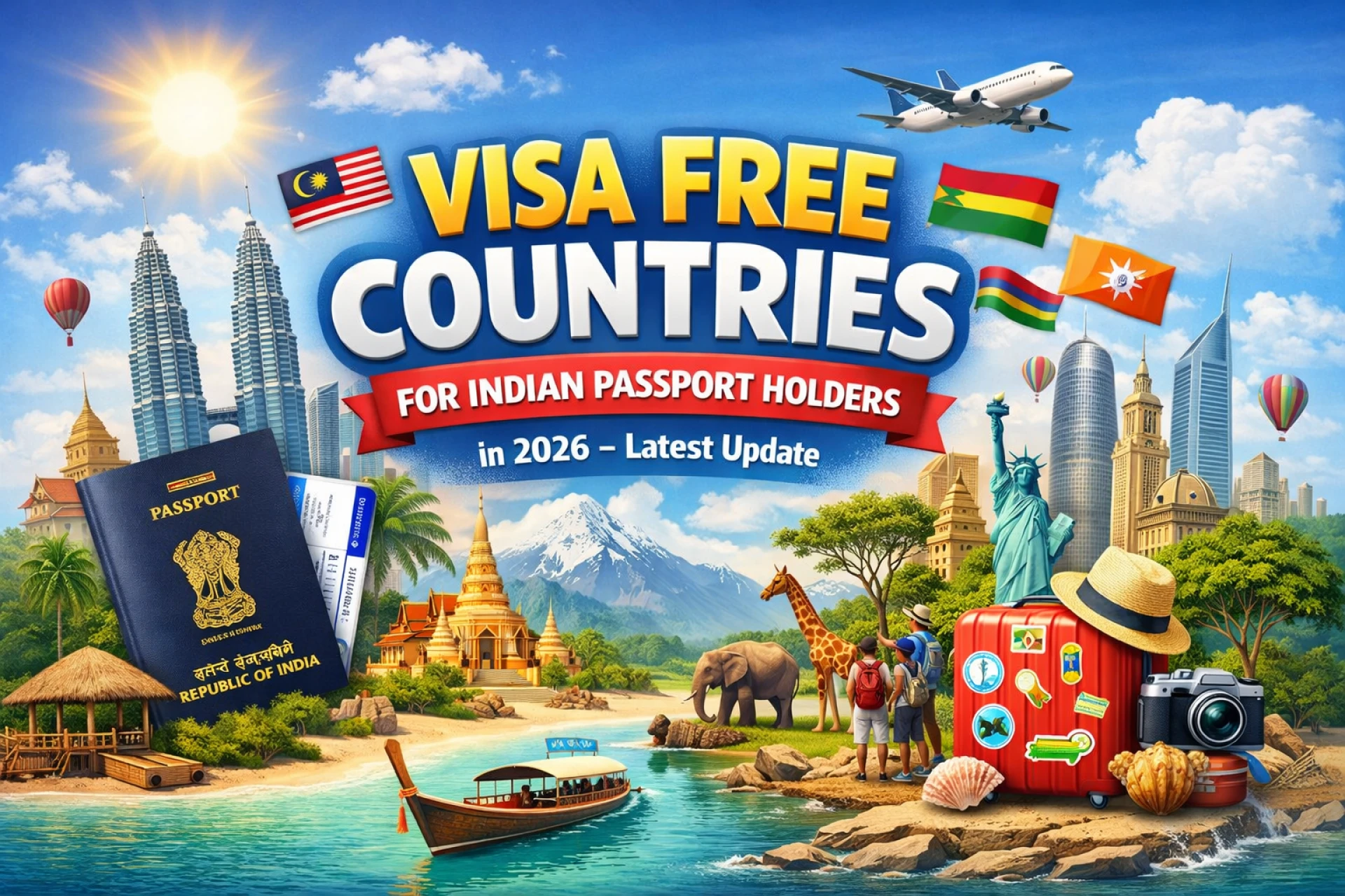 Visa Free Countries for Indian Passport Holders in 2026 – Latest Update