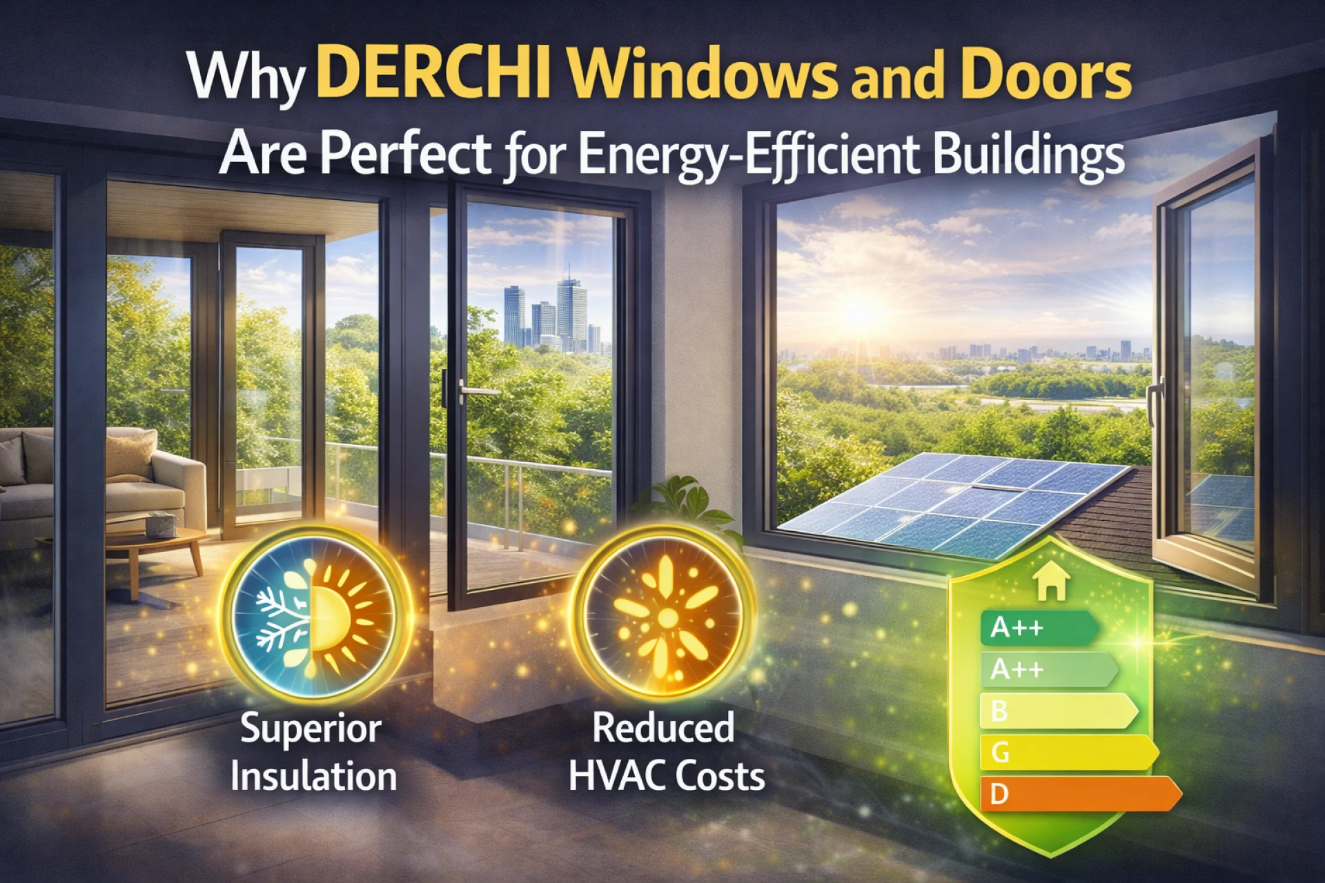 Why DERCHI Windows and Doors Are Perfect for Energy-Efficient Buildings