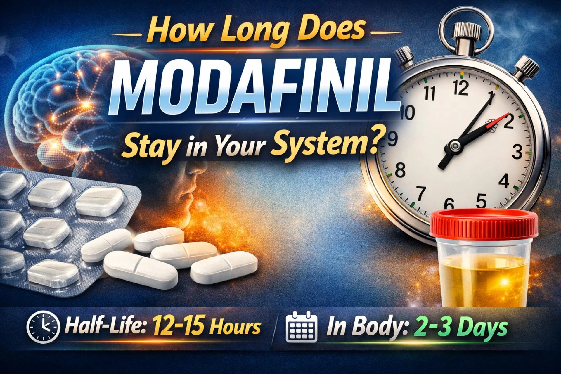 How long does modafinil stay in your system?