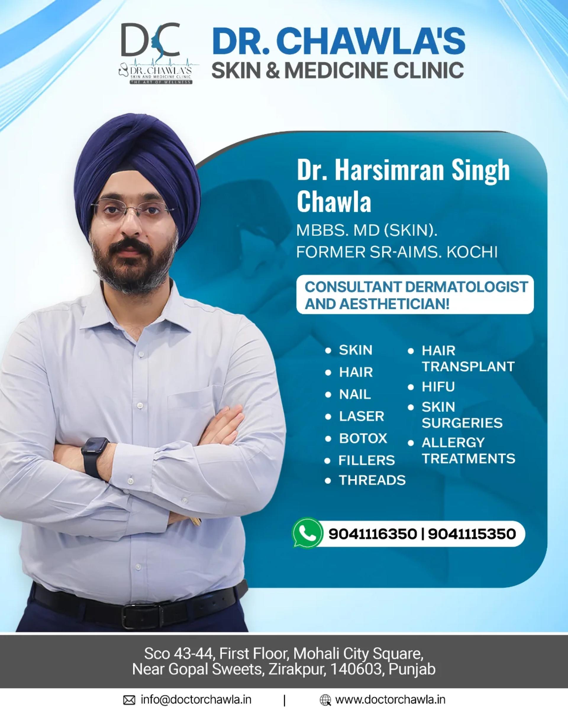 Why Choosing the Top Dermatologist in Zirakpur Matters for Healthy Skin