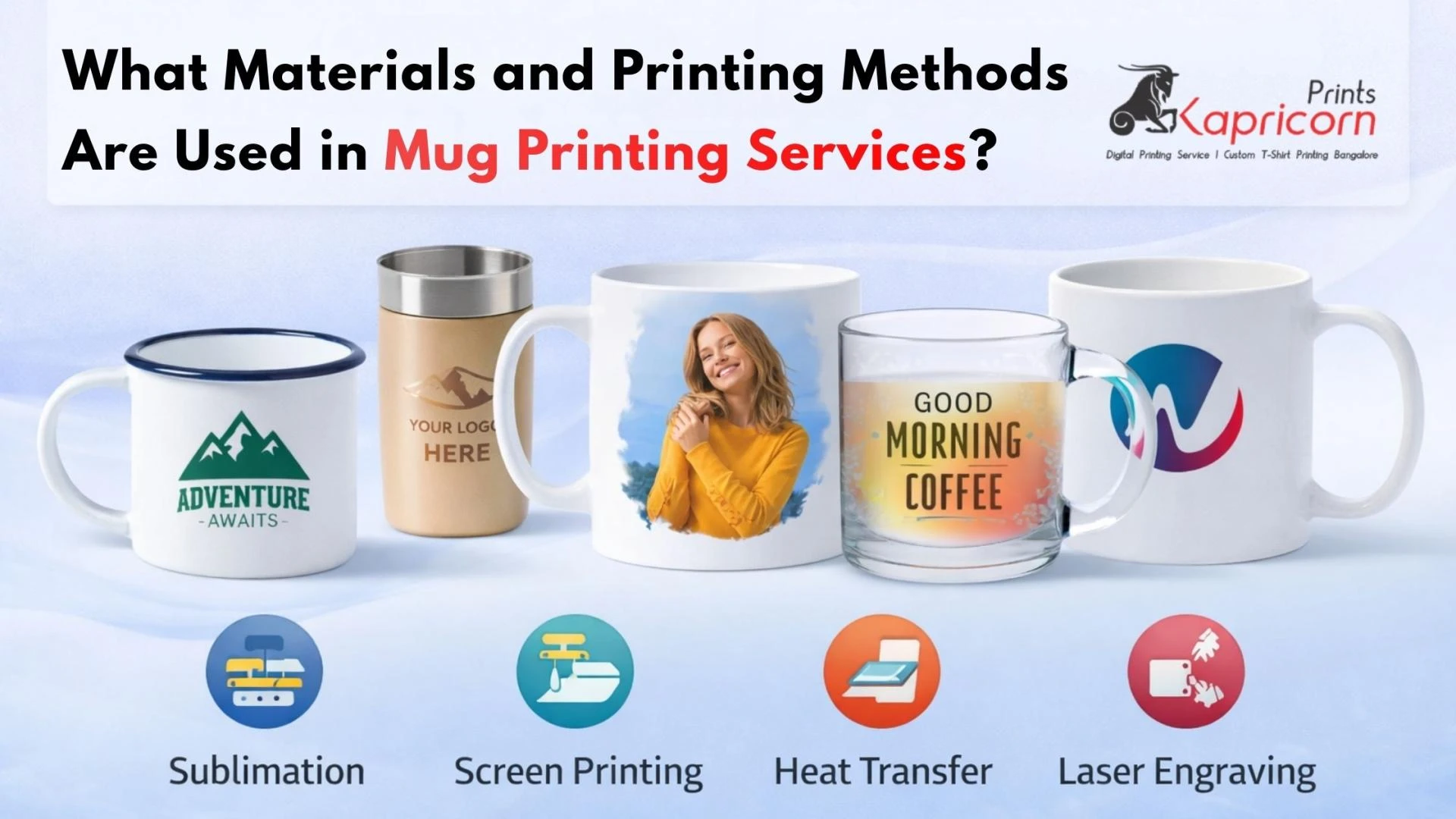 What Materials and Printing Methods Are Used in Mug Printing Services?