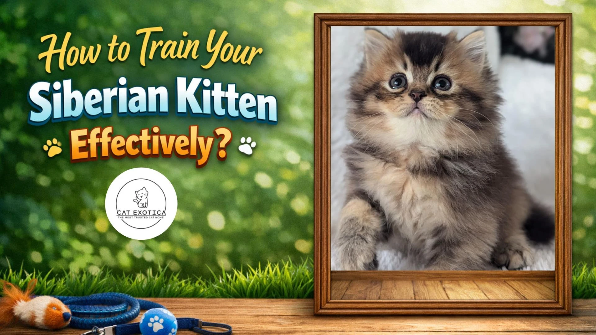 How to Train Your Siberian Kitten Effectively?