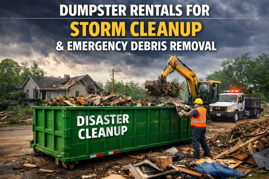 Dumpster Rentals for Storm Cleanup and Emergency Debris Removal