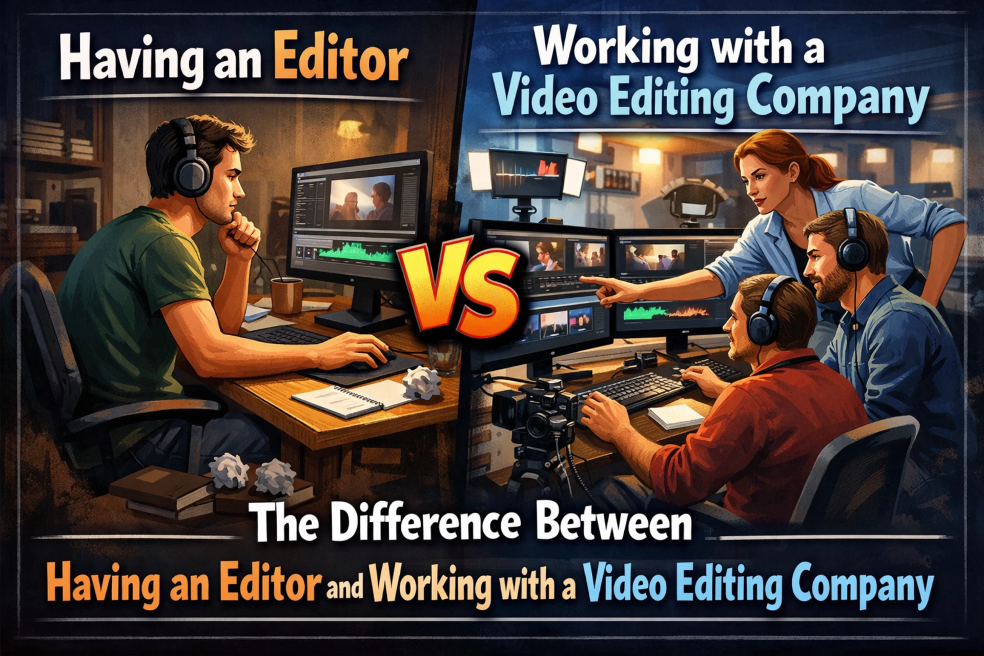 The Difference Between Having an Editor and Working with a Video Editing Company.
