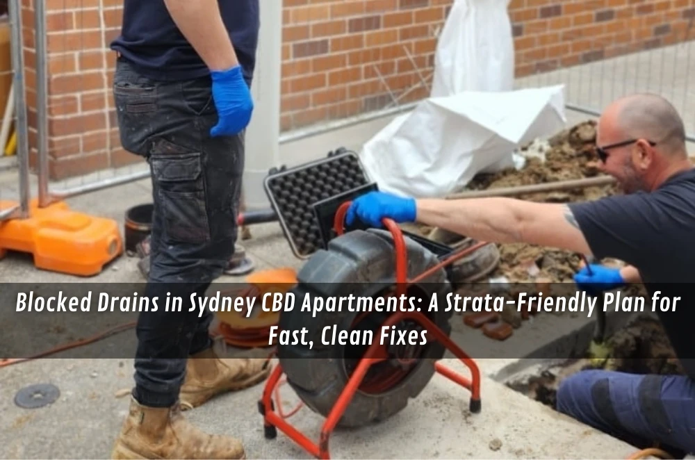 Blocked Drains in Sydney CBD Apartments: A Strata-Friendly Plan for Fast, Clean Fixes