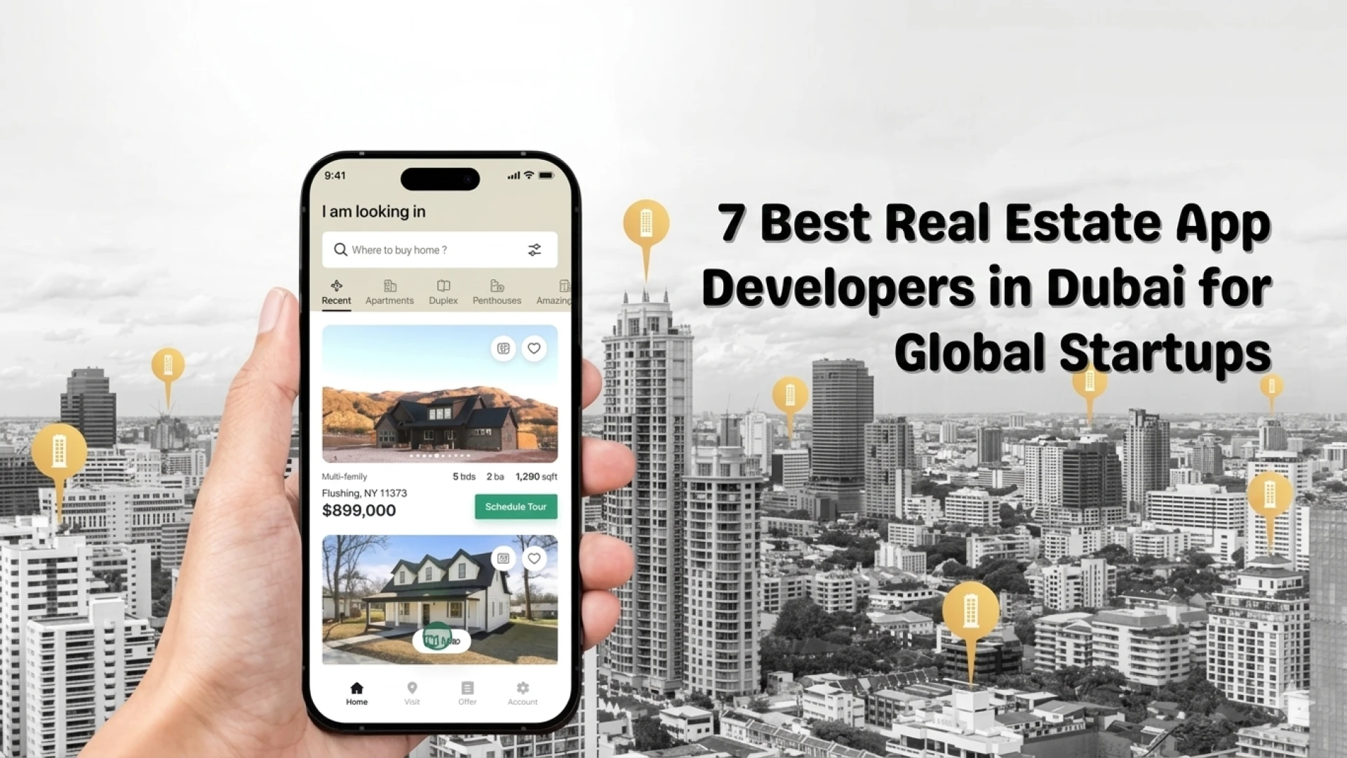 7 Best Real Estate App Developers in Dubai for Global Startups